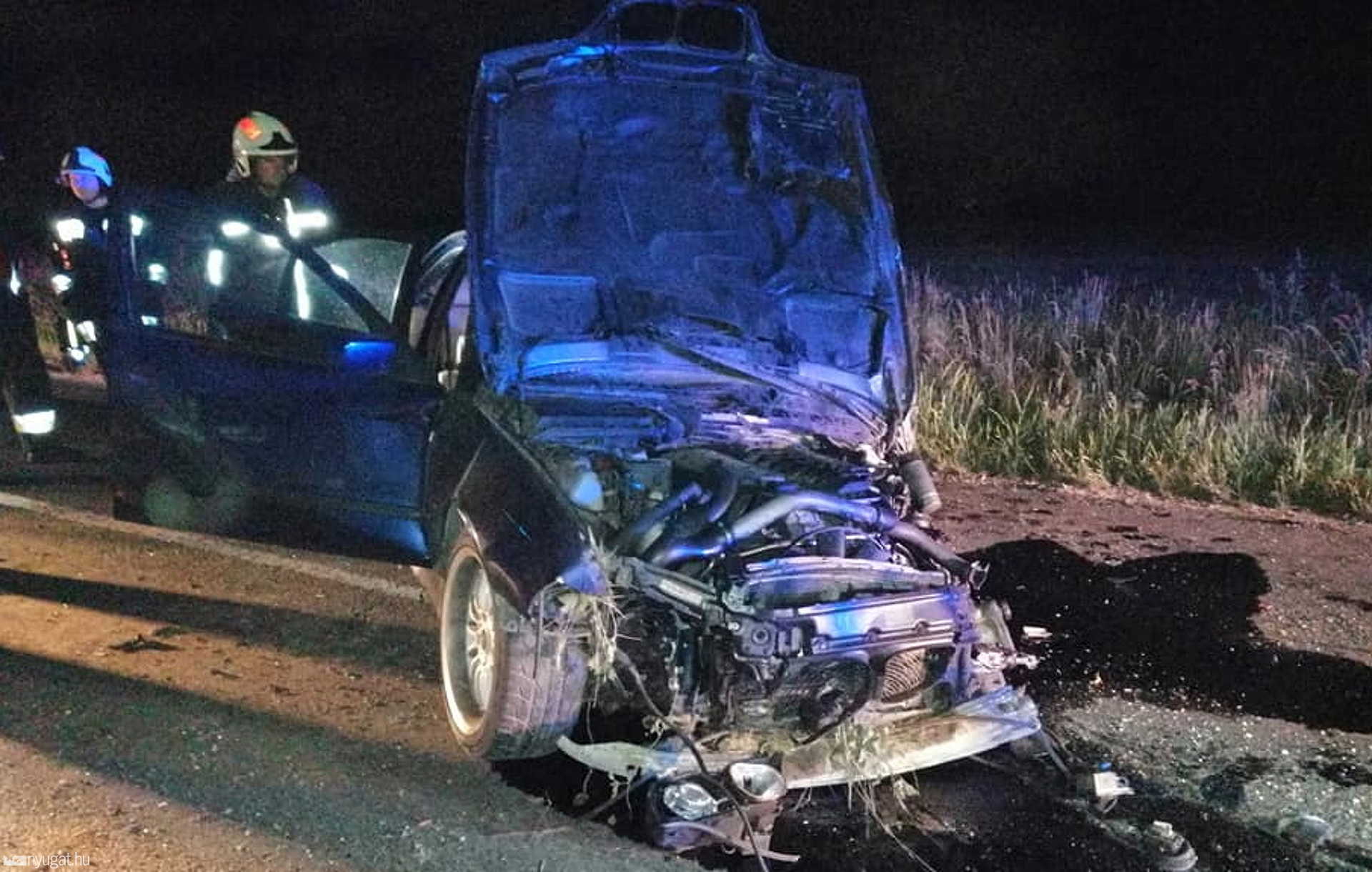 Árokba csapódott egy BMW Vasasszonyfa közelében