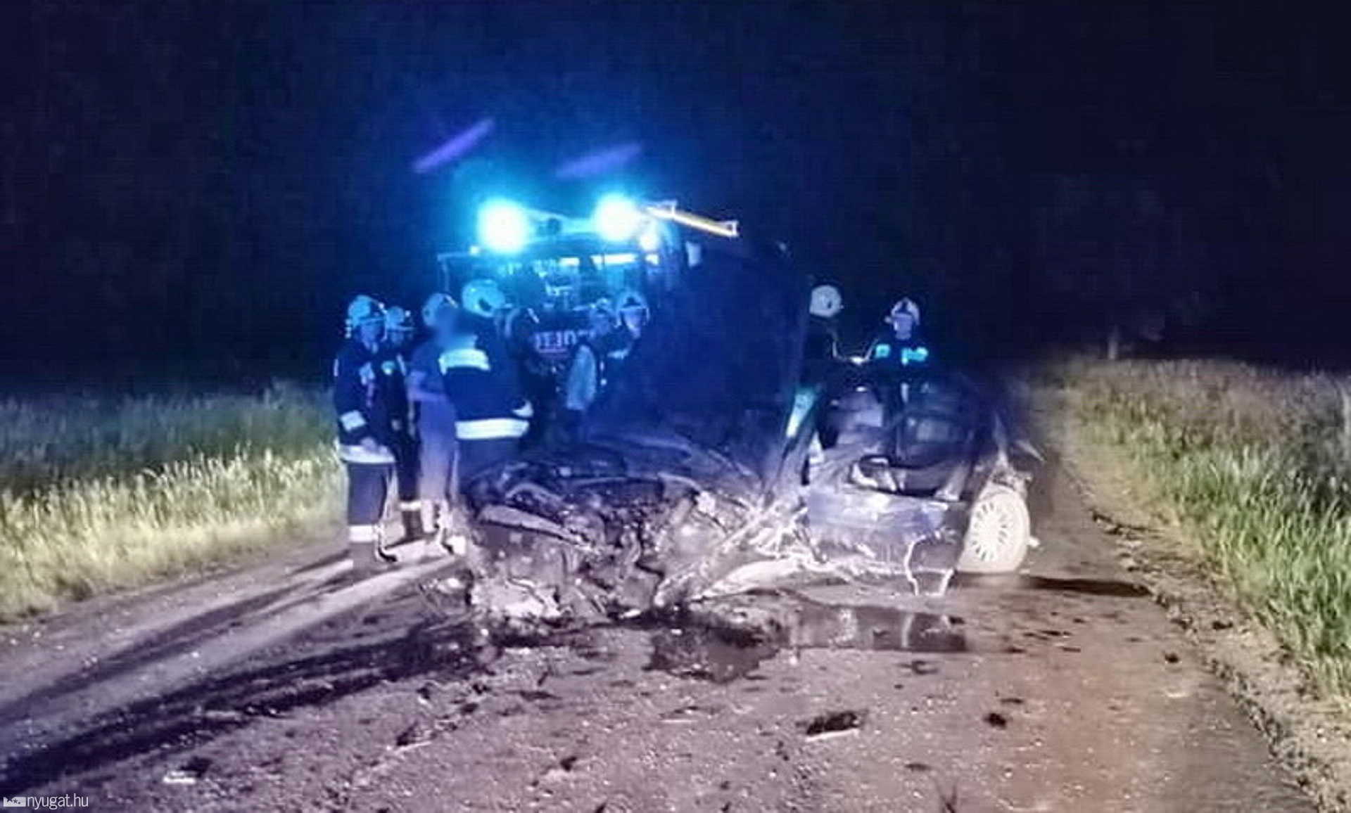 Árokba csapódott egy BMW Vasasszonyfa közelében