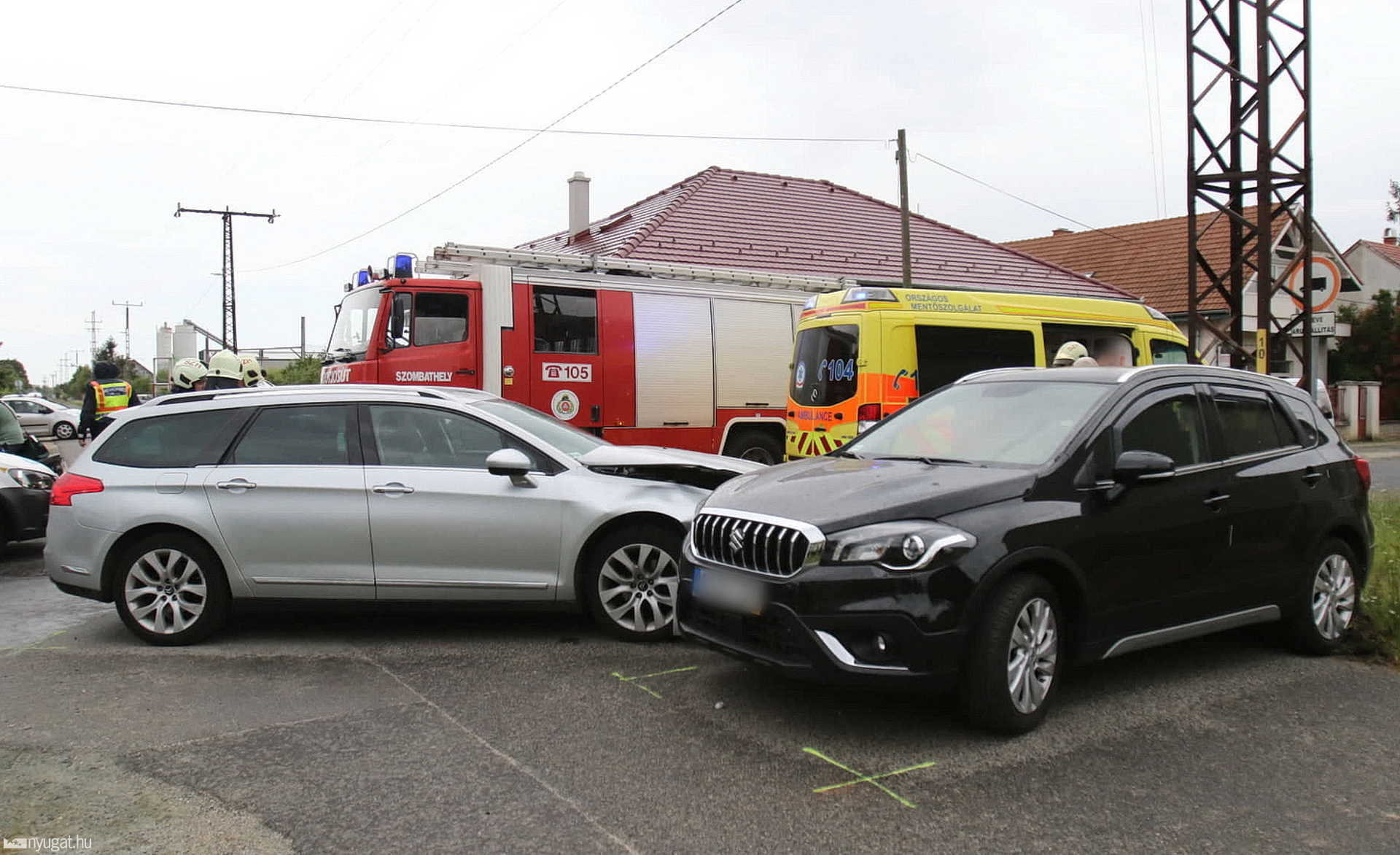 Suzuki ütközött Citroennel Szombathelyen