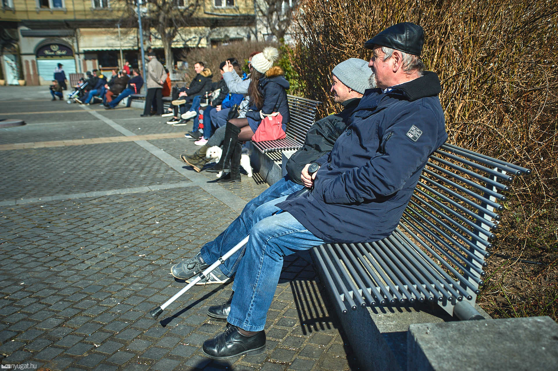 Rézfúvós flashmob a szombathelyi Főtéren