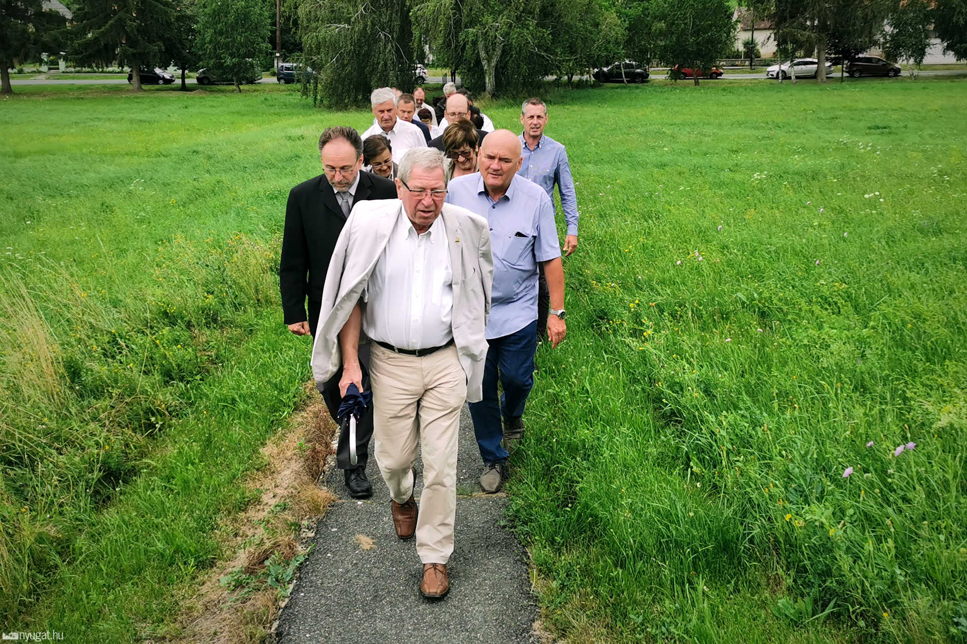 I. és II. Világháború emlékhely koszorúzása
