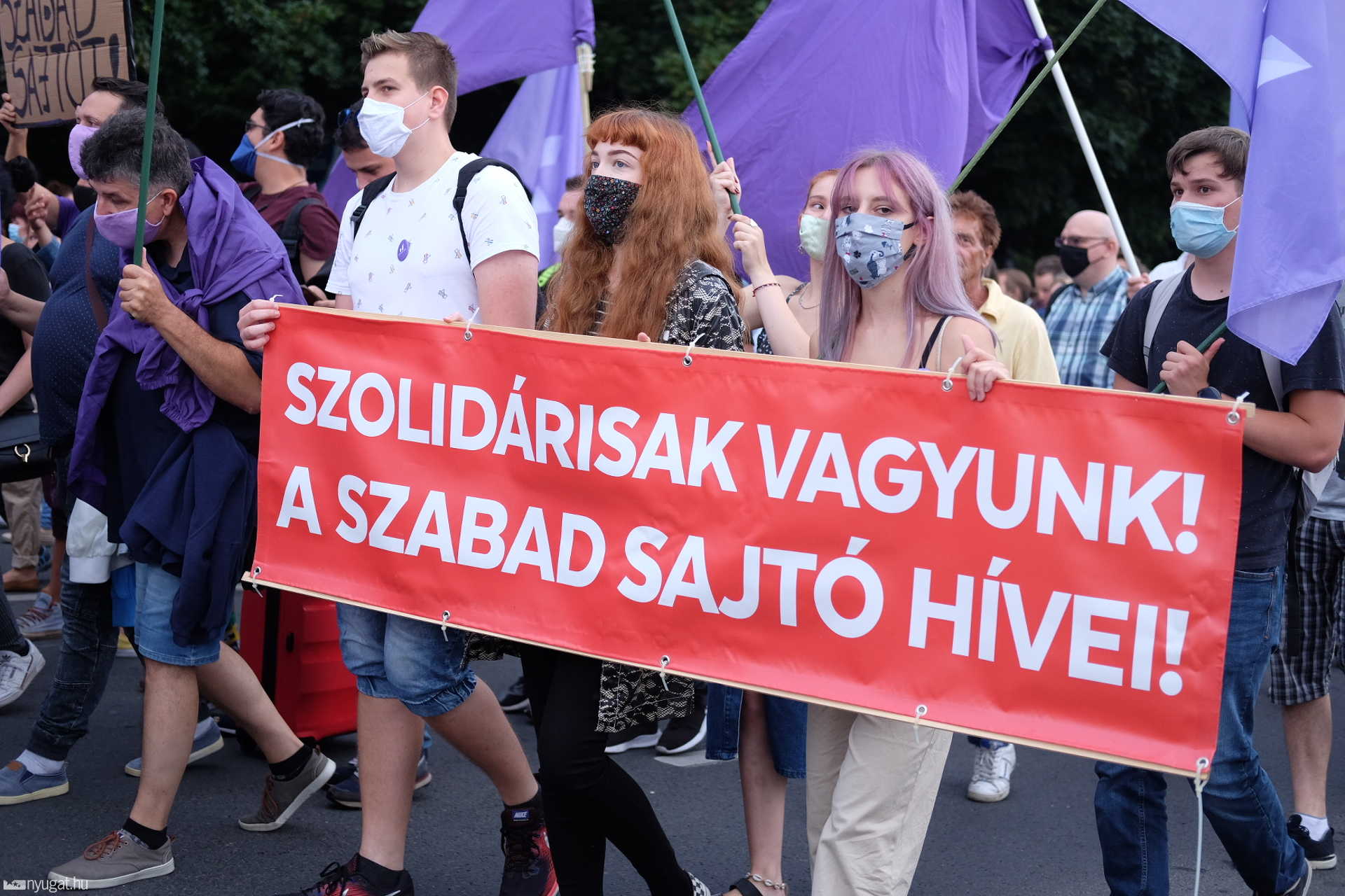 Tüntetés Budapesten Index
