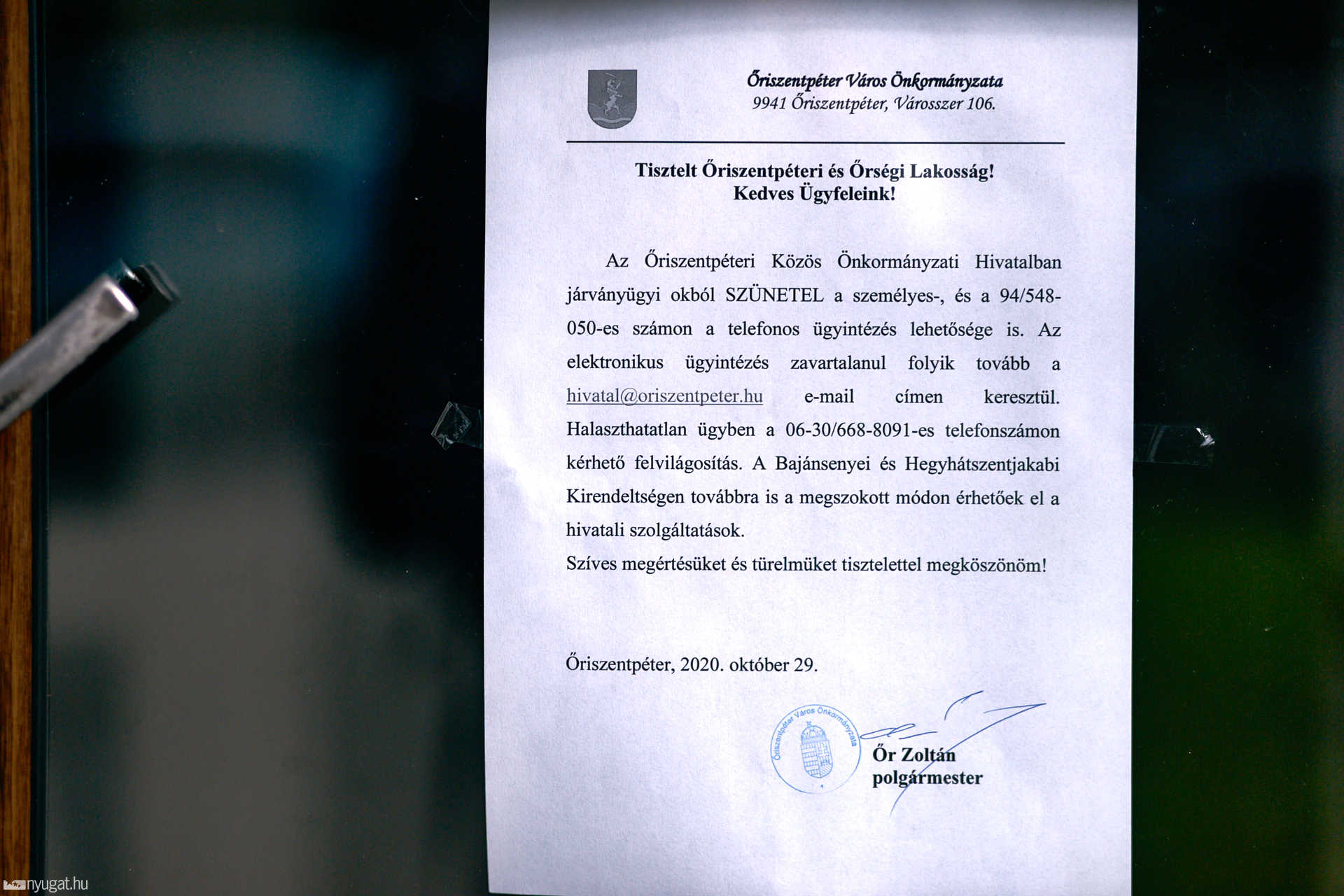 Járványhelyzet az Őrségben