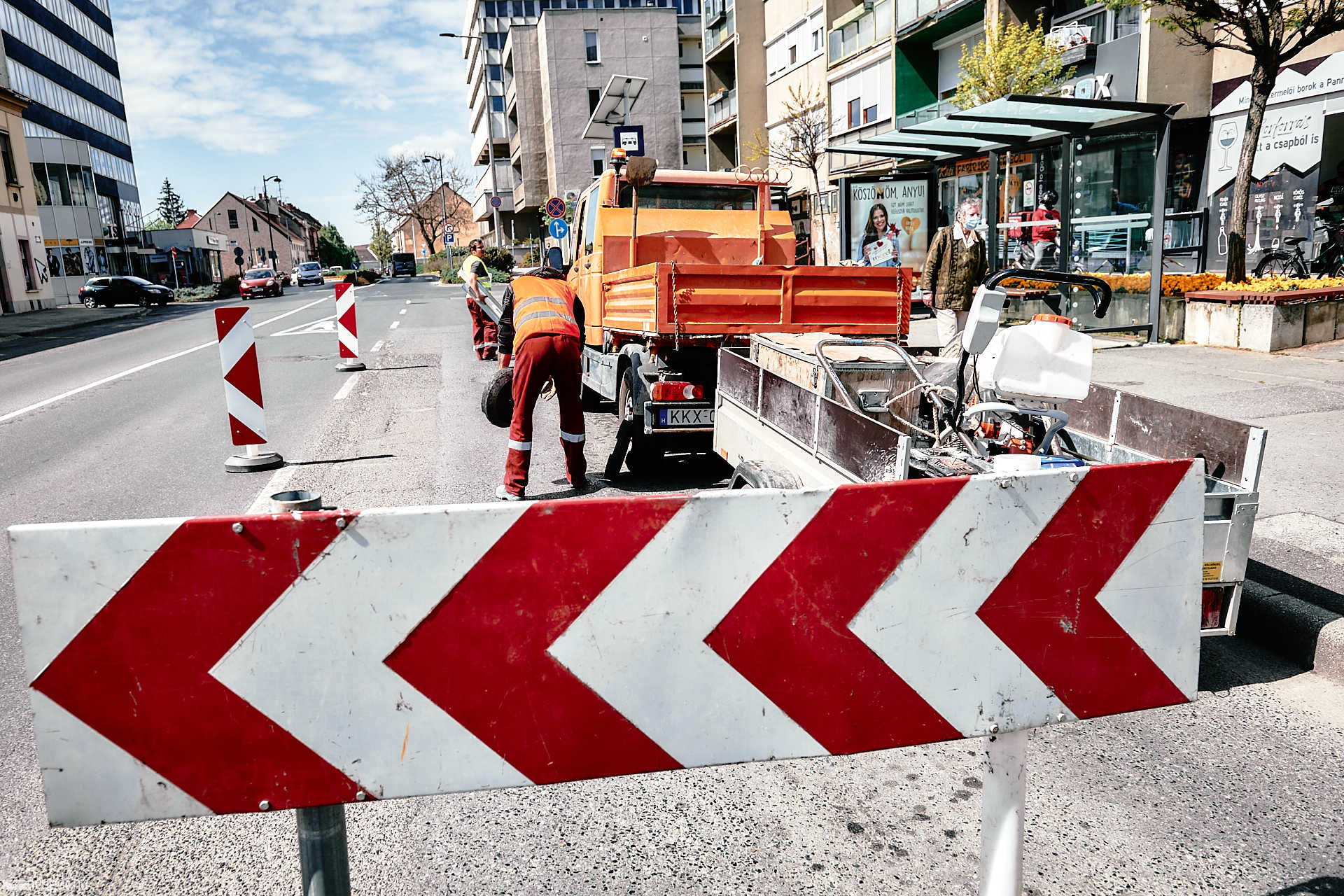Buszváró sajtótájékoztató