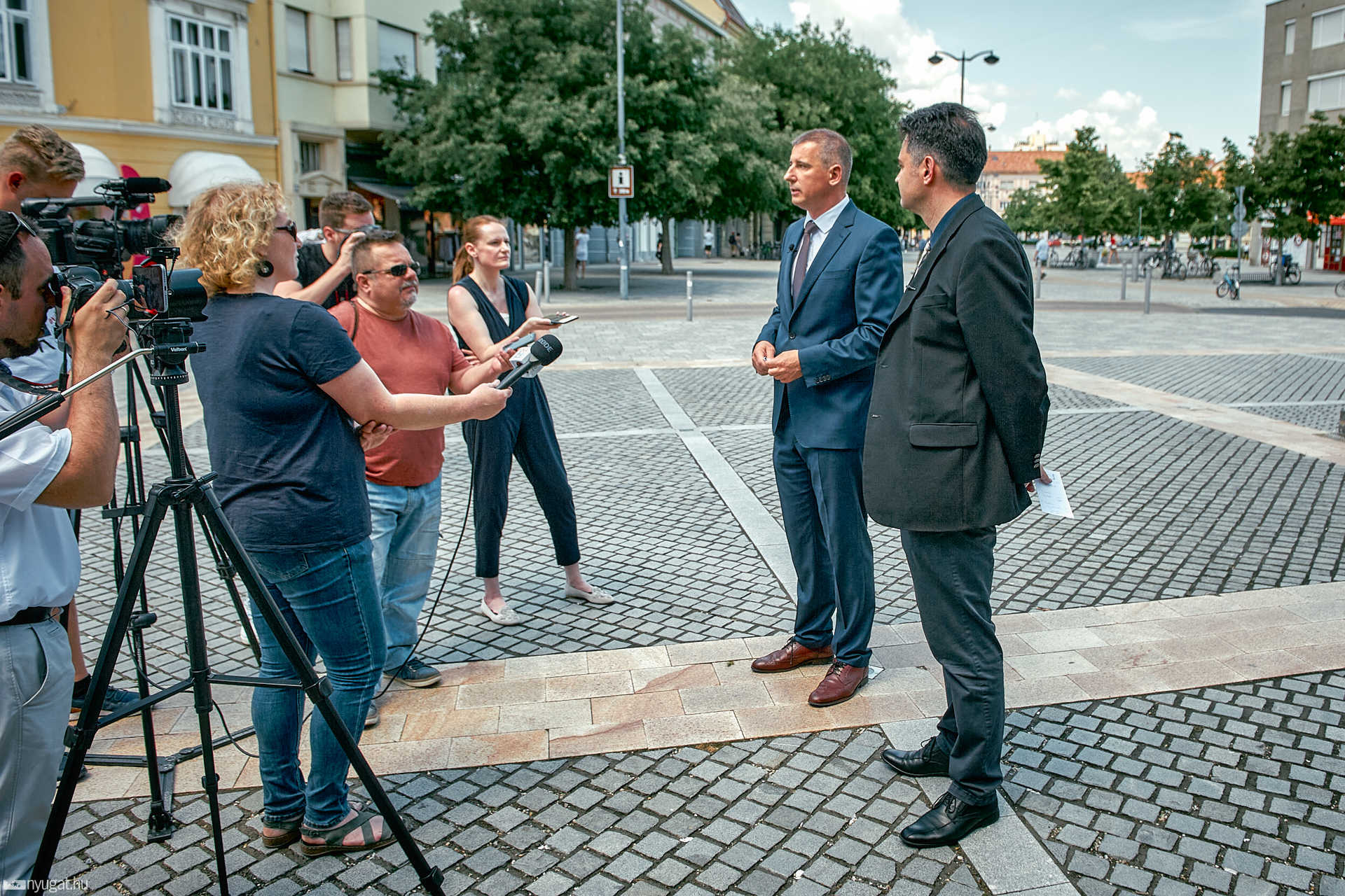 Márki-Zay Péter sajtótájékoztató Szombathelyen