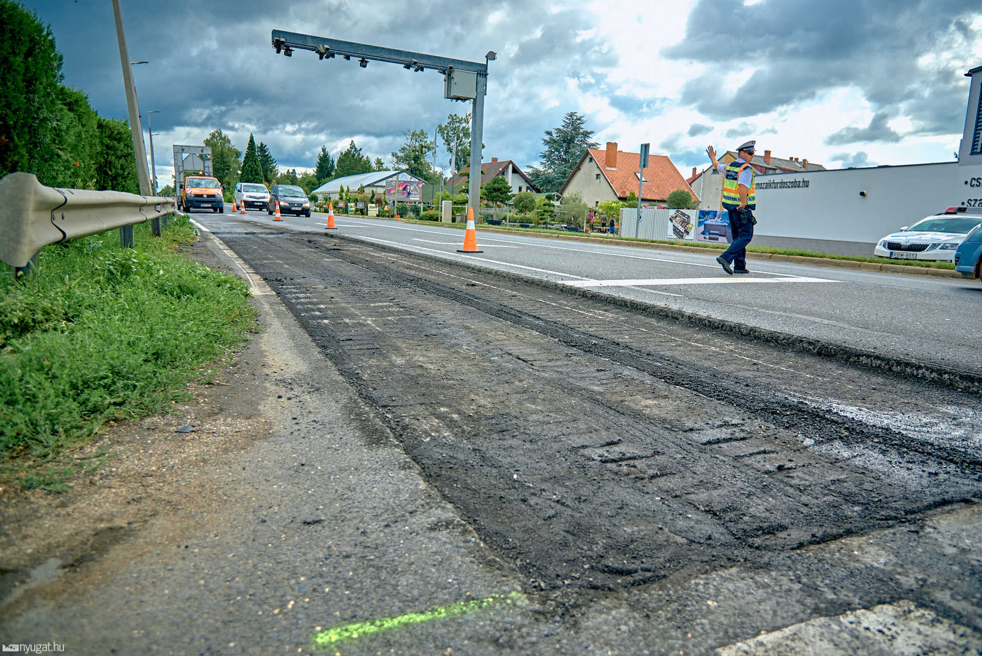 Útburkolat javítás a 86-os  elkerülőn