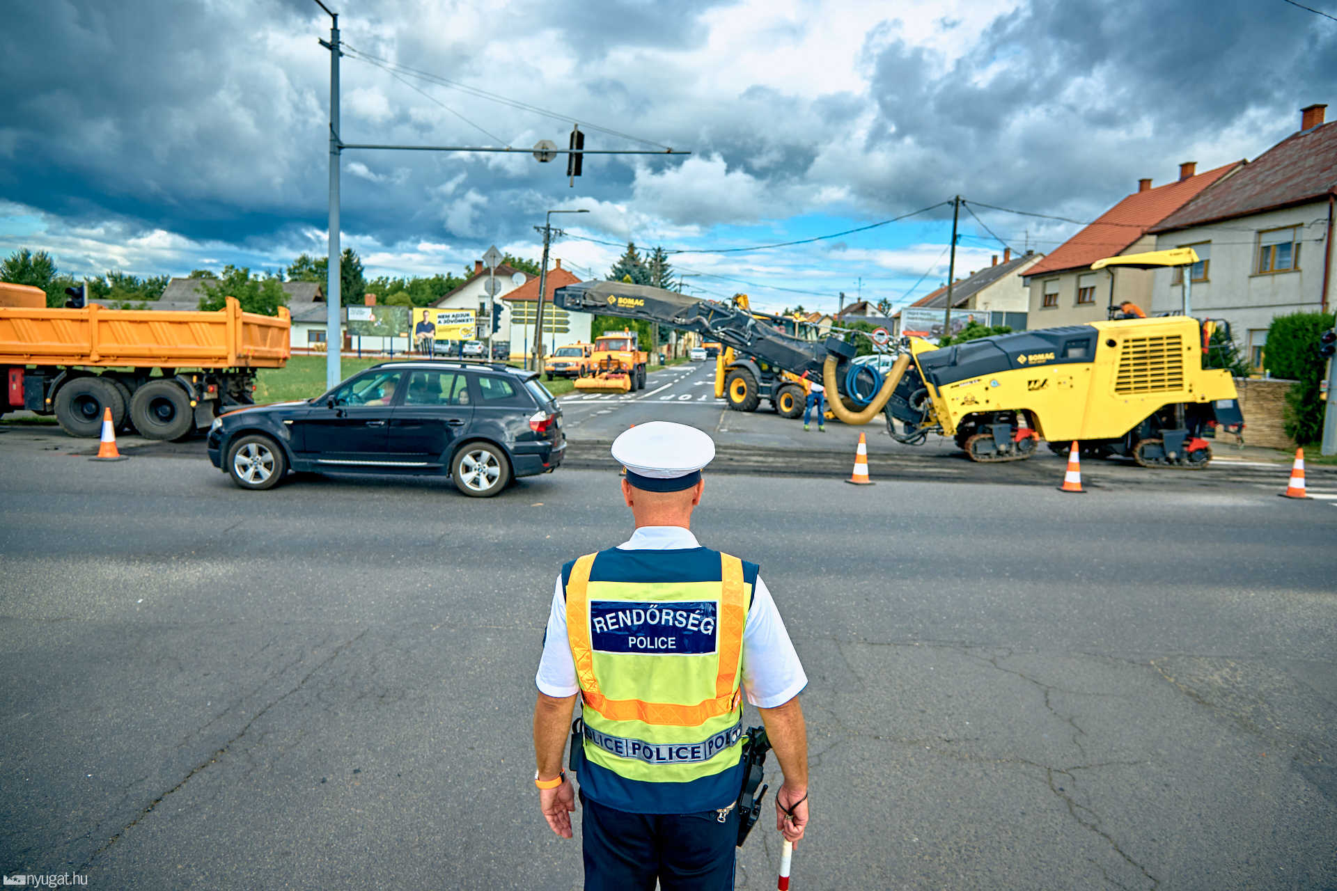 Útburkolat javítás a 86-os  elkerülőn