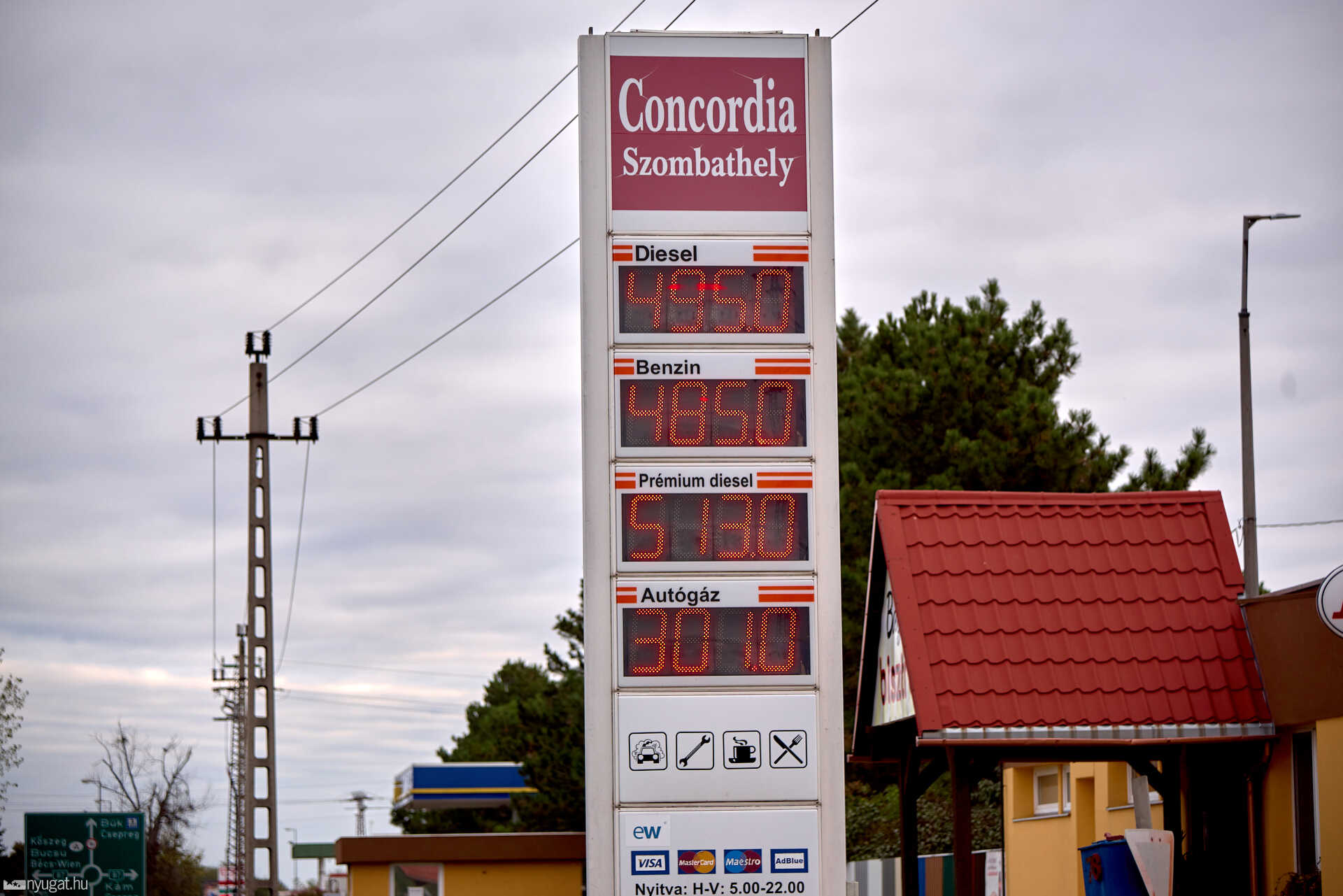 Üzemanyagárak szombathelyen