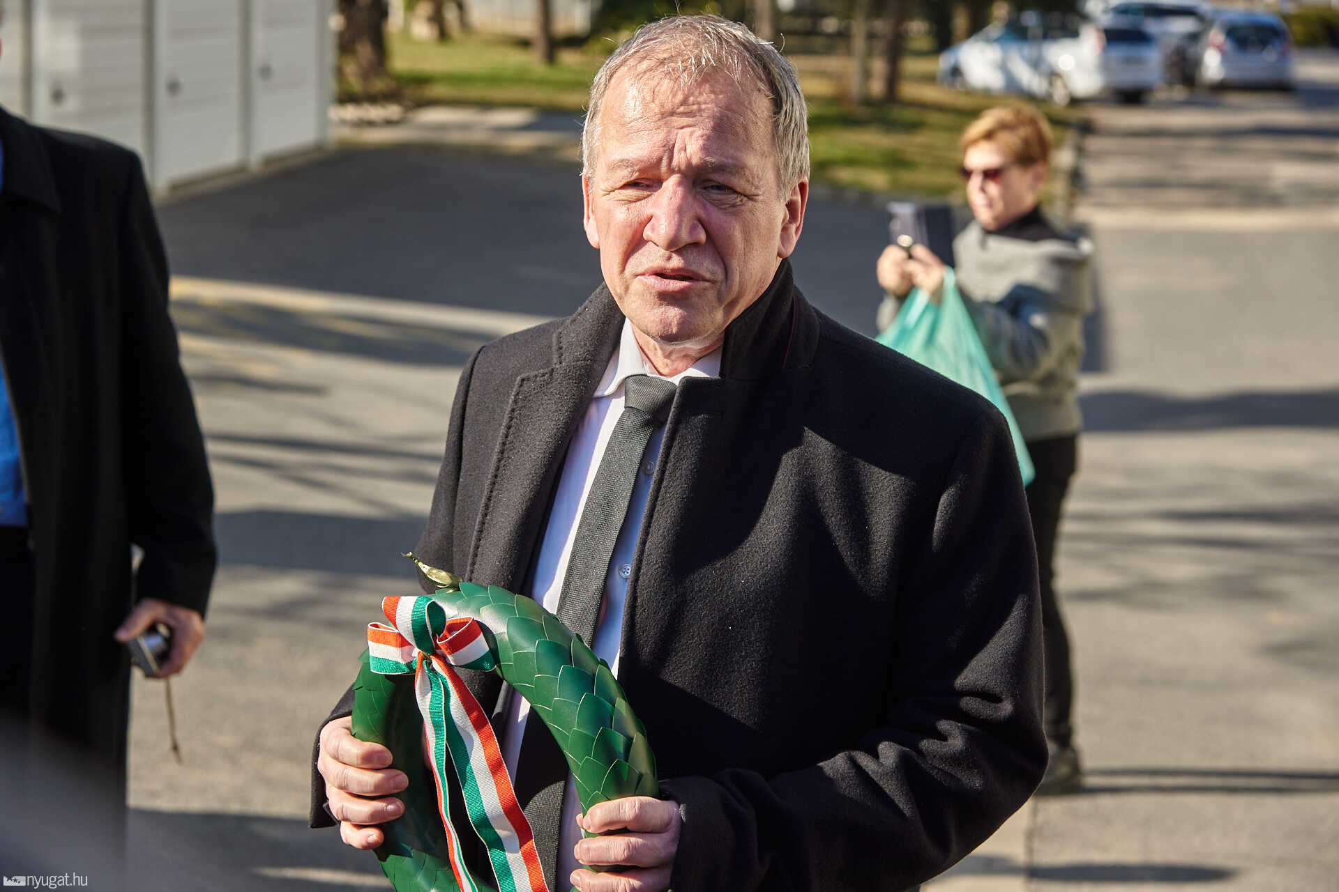 István Lajos emléktábla és koszorúzás