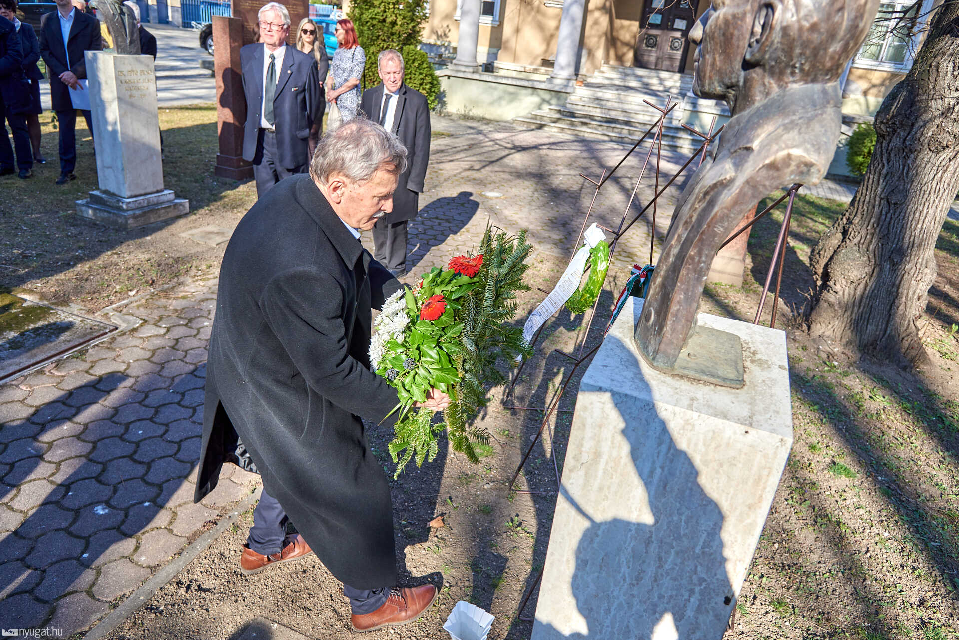István Lajos emléktábla és koszorúzás