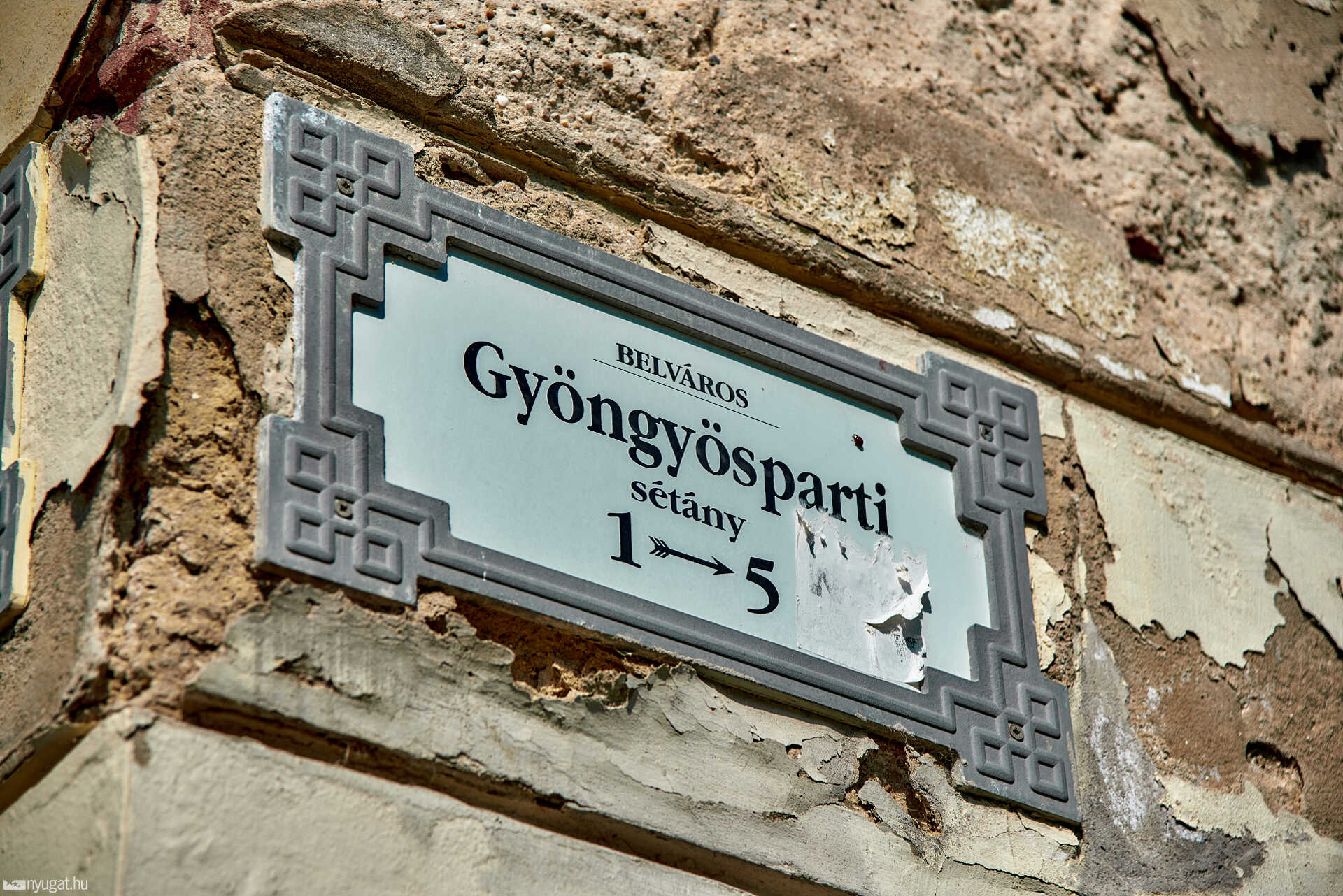 Gyöngyösparti sétány átnevezés előtt
