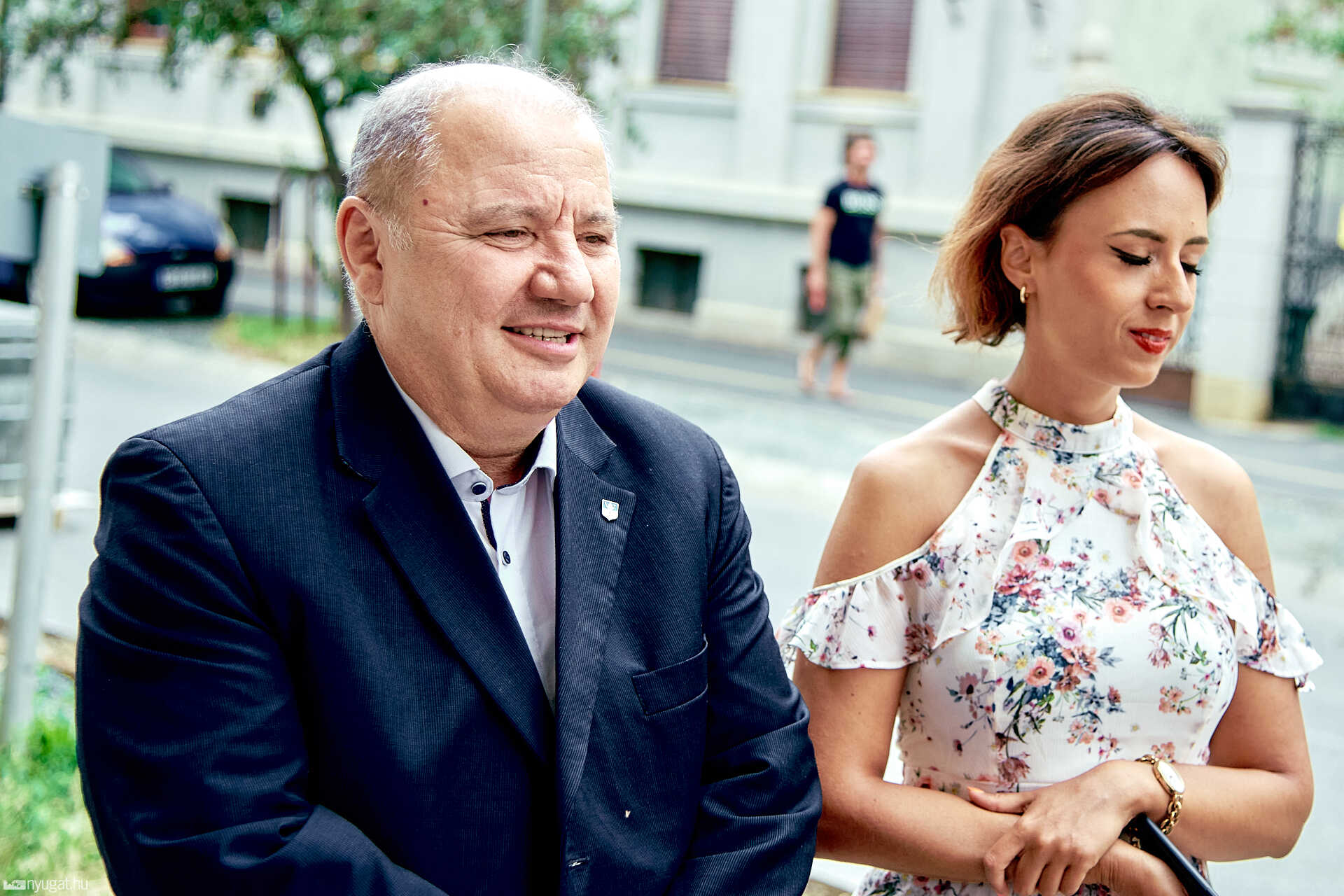 Nádasdy utca felújítás sajtótájékoztató
