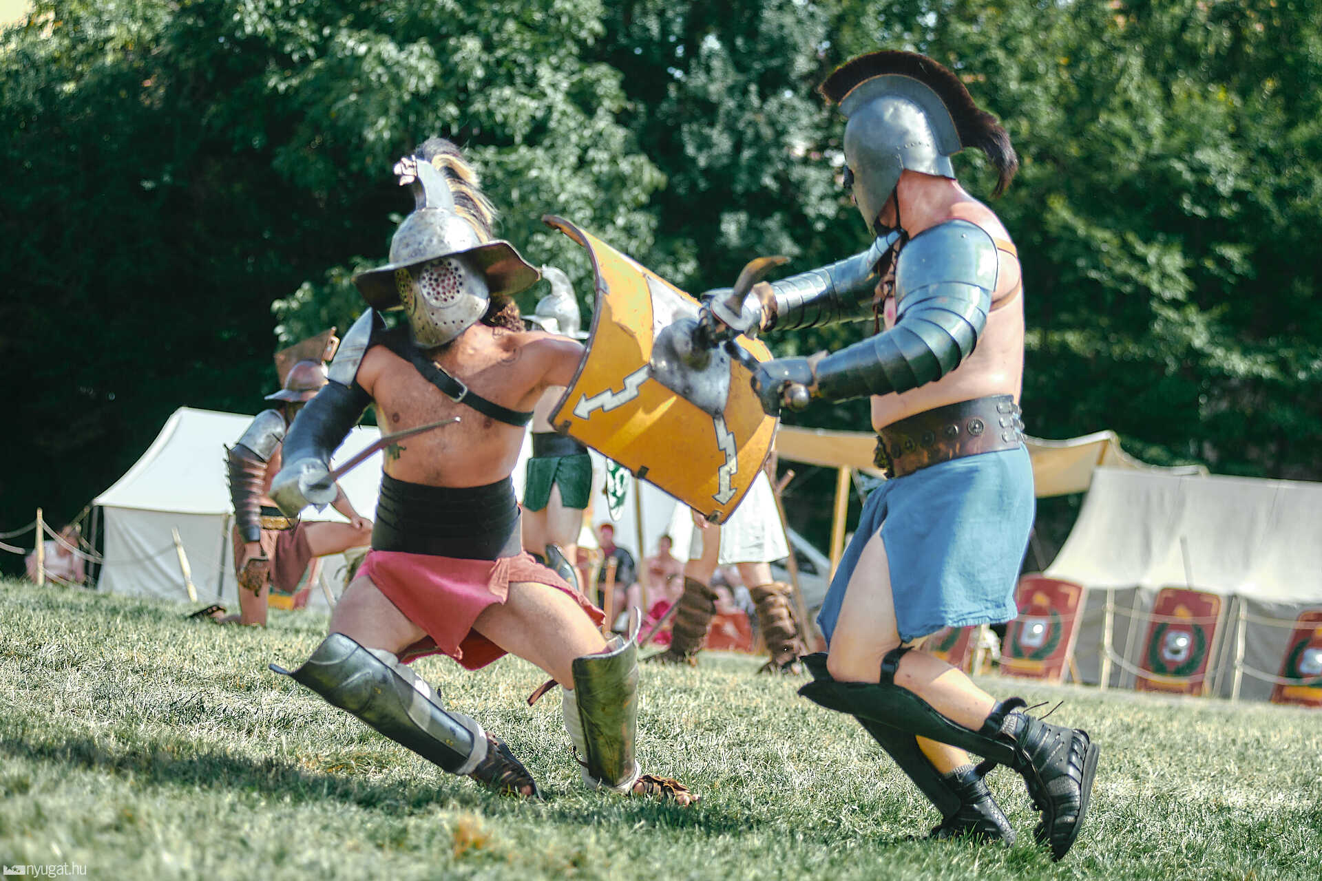 Savaria Karnevál gladiátor kűzdelem szombat