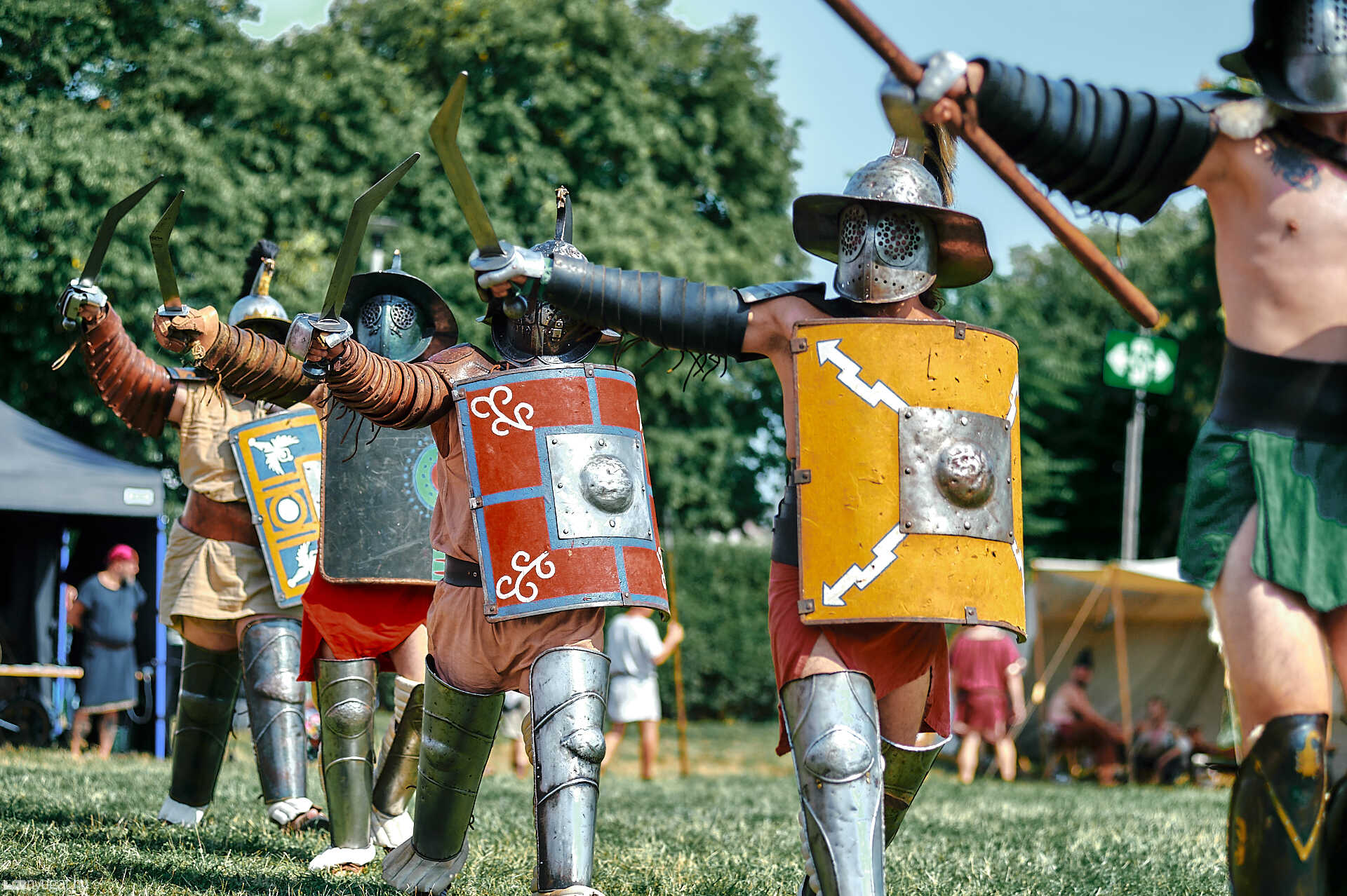 Savaria Karnevál gladiátor kűzdelem szombat