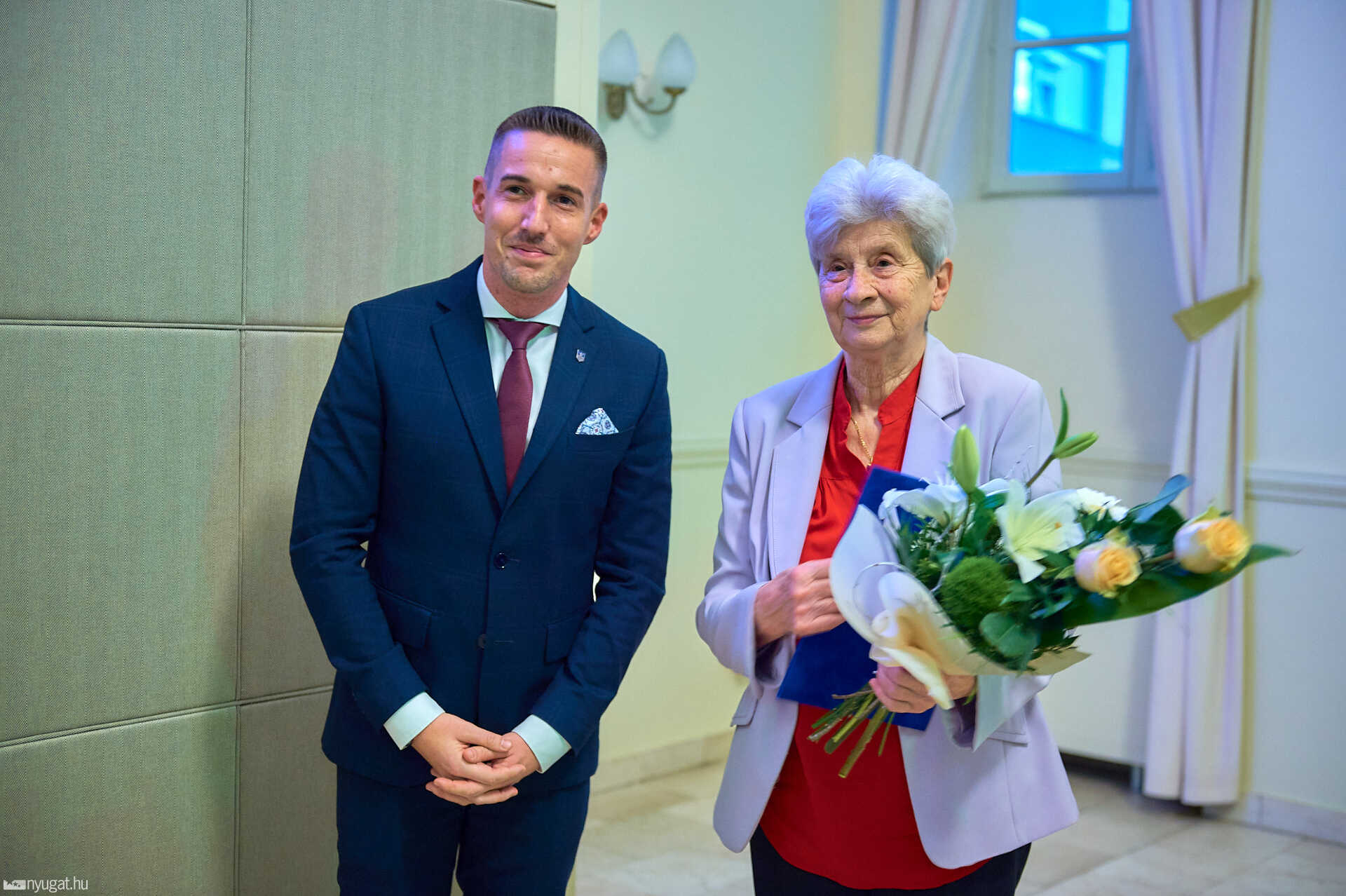 Horváth Soma szombathelyi alpolgármester és Szabó Imréné Valika