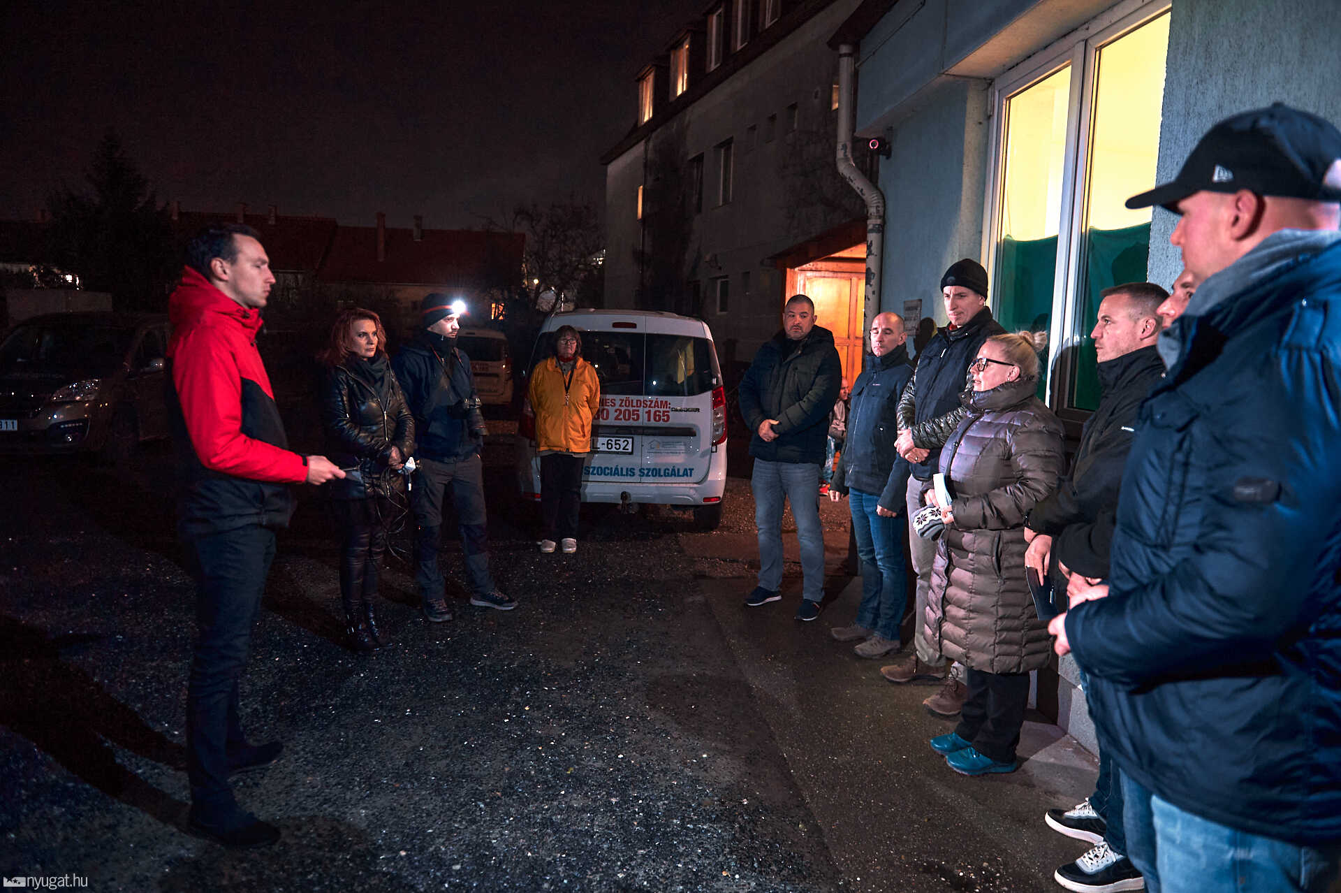 Hajléktalan sajtónyilvános bejárás