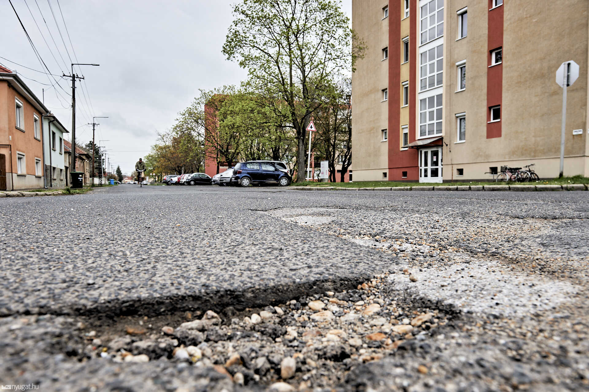 Kátyúk Szombathelyen 2023.04.