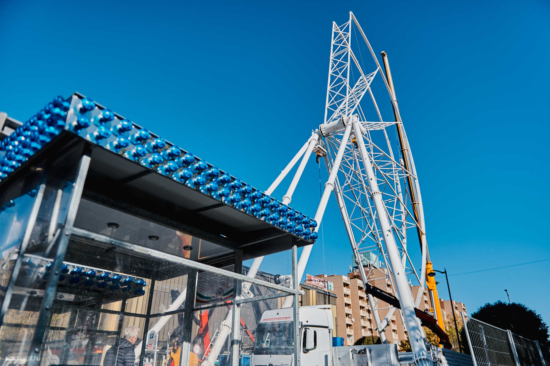 Épül az óriáskerék Szombathelyen 2023