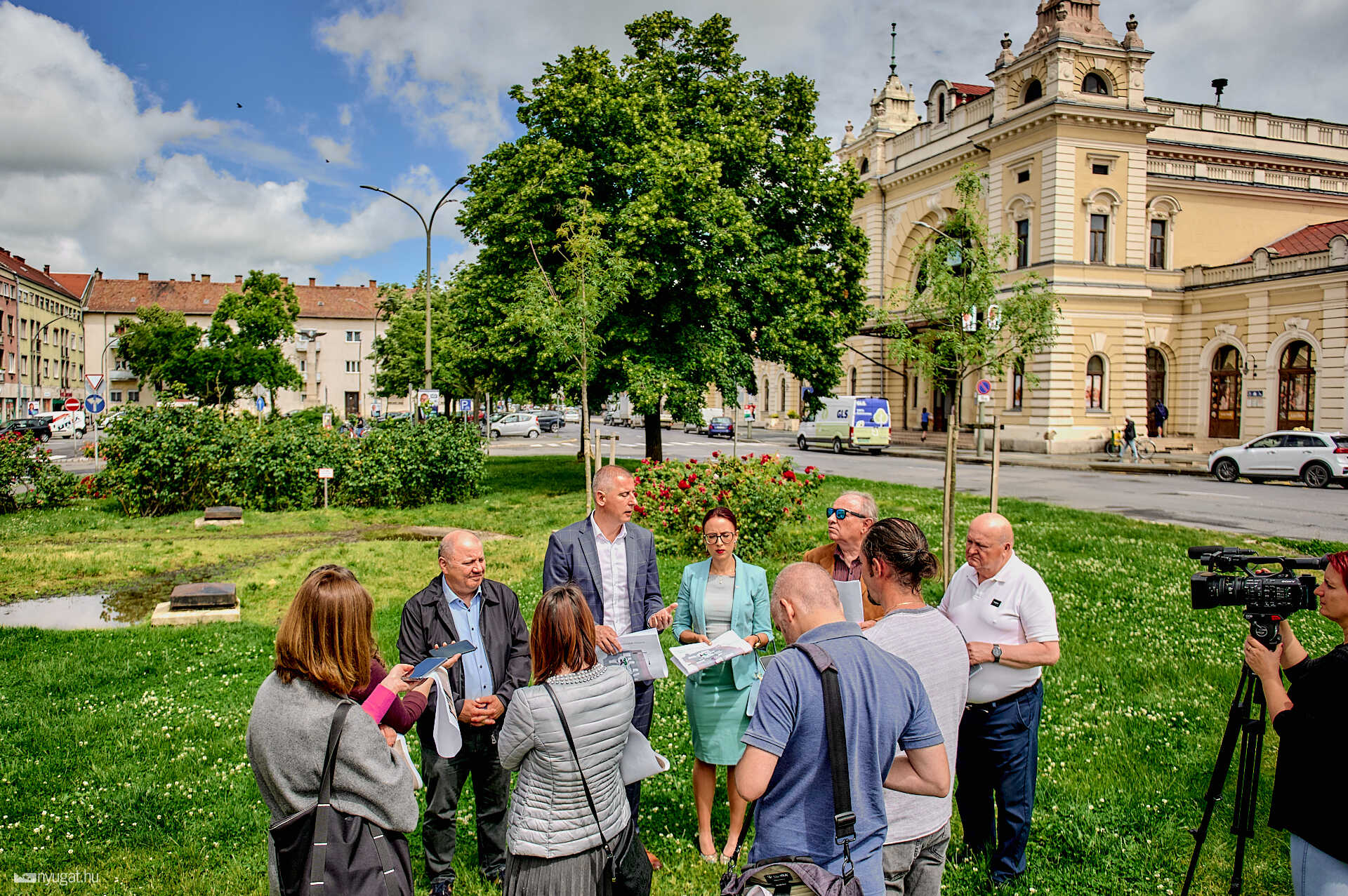 sajtótájékoztató Éhen Gyula szobor