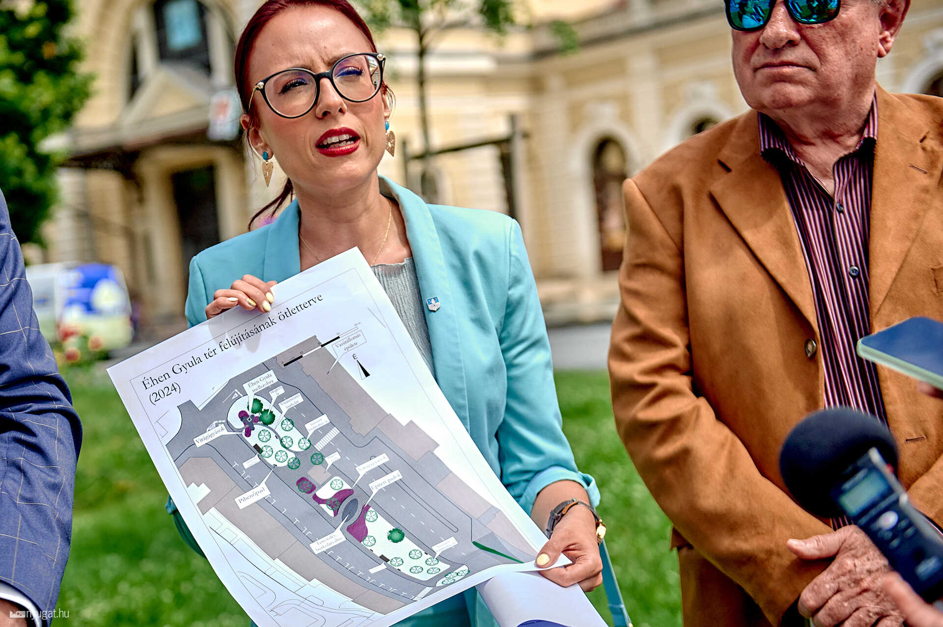 sajtótájékoztató Éhen Gyula szobor