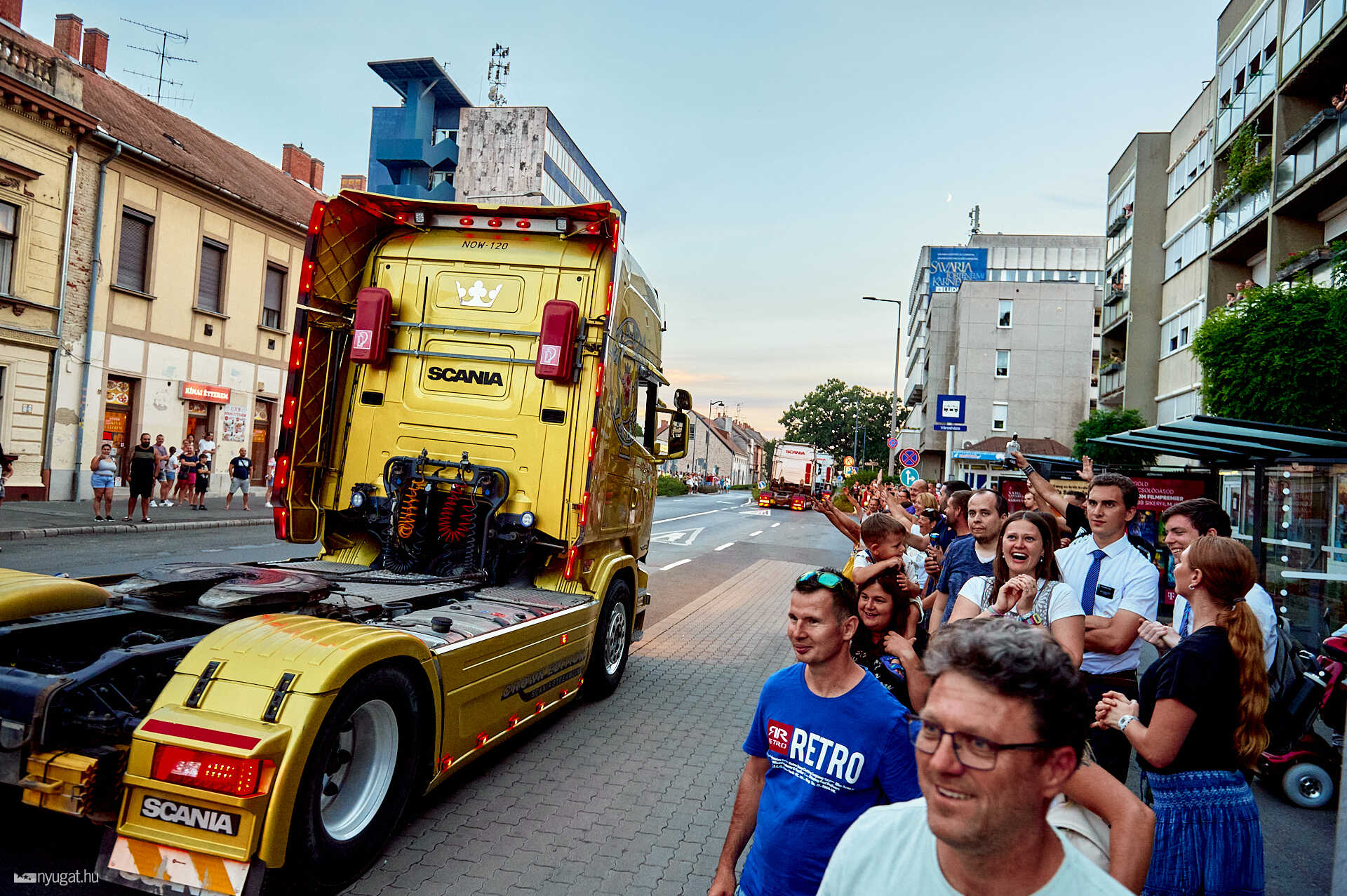 Kamionos felvonulás Szombathelyen