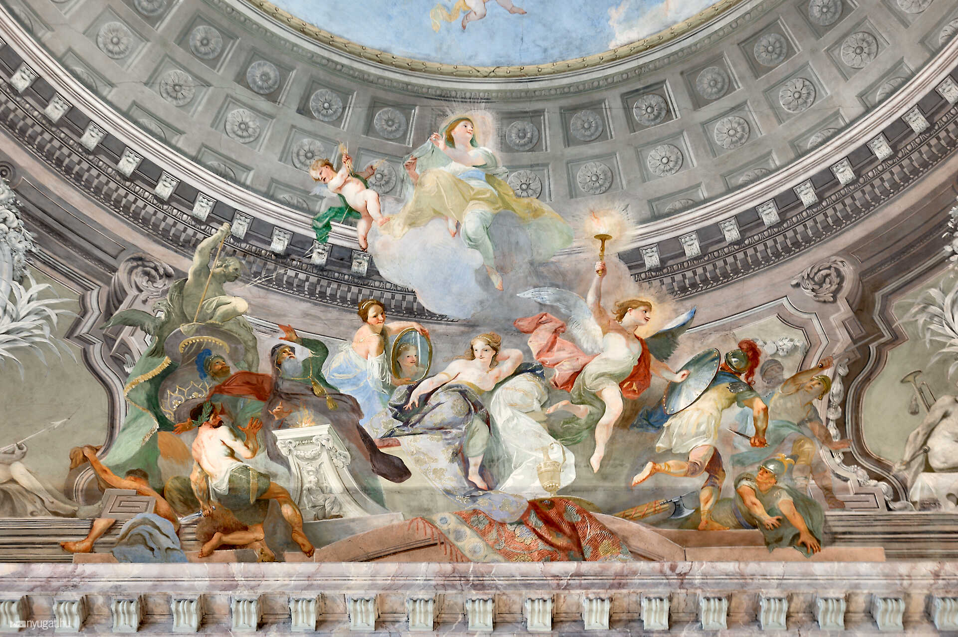 szombathelyi püspöki palota restaurált díszterme