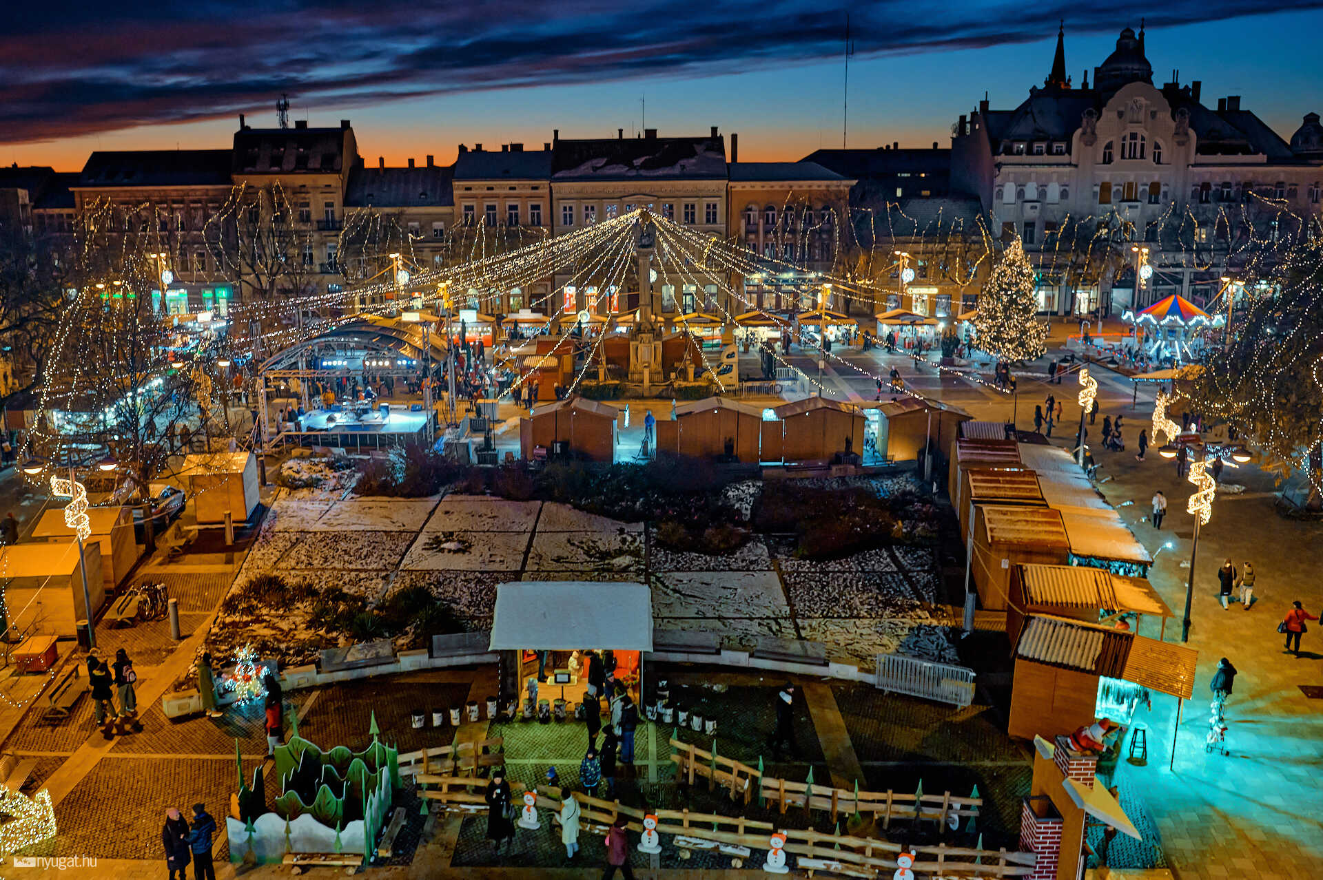 Szombathely Fő tér adventi vásár 2024
