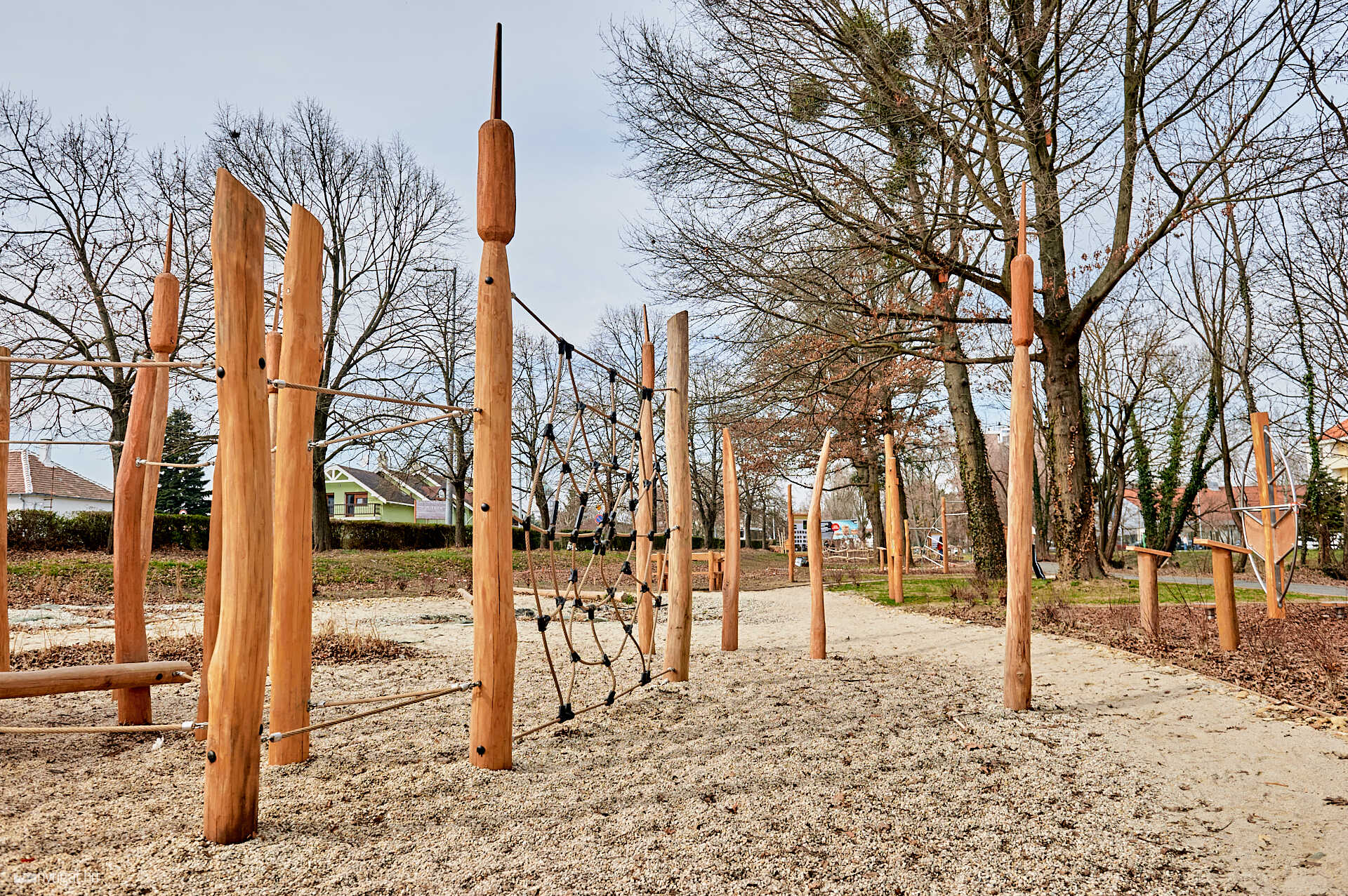 Százhold park tavasszal