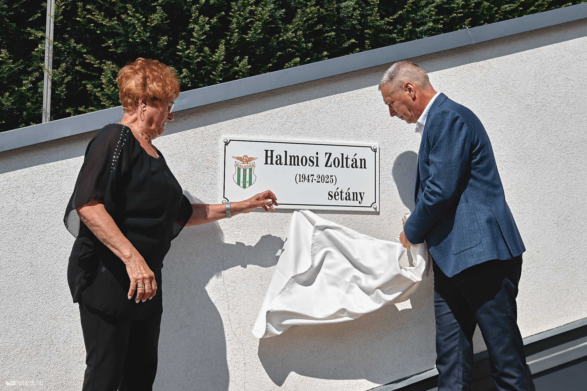 Halmosi Zoltán sétány avató
