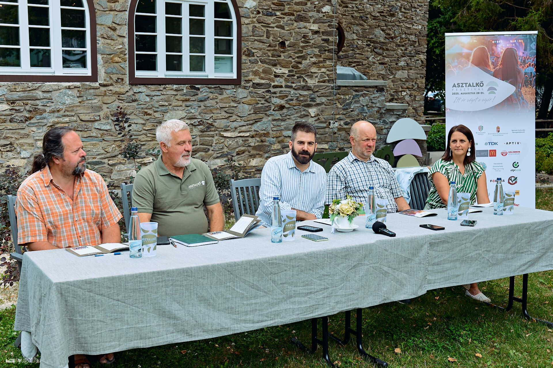 Asztalkő fesztivál sajtótájékoztató Velem