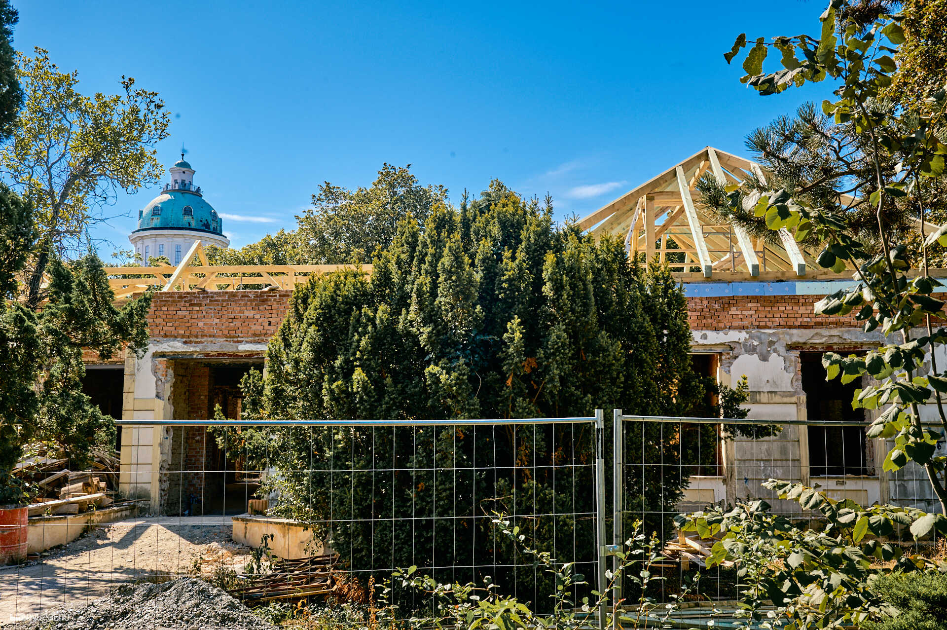 Brenner villa építkezés tetőszerkezet 2025.08.26.