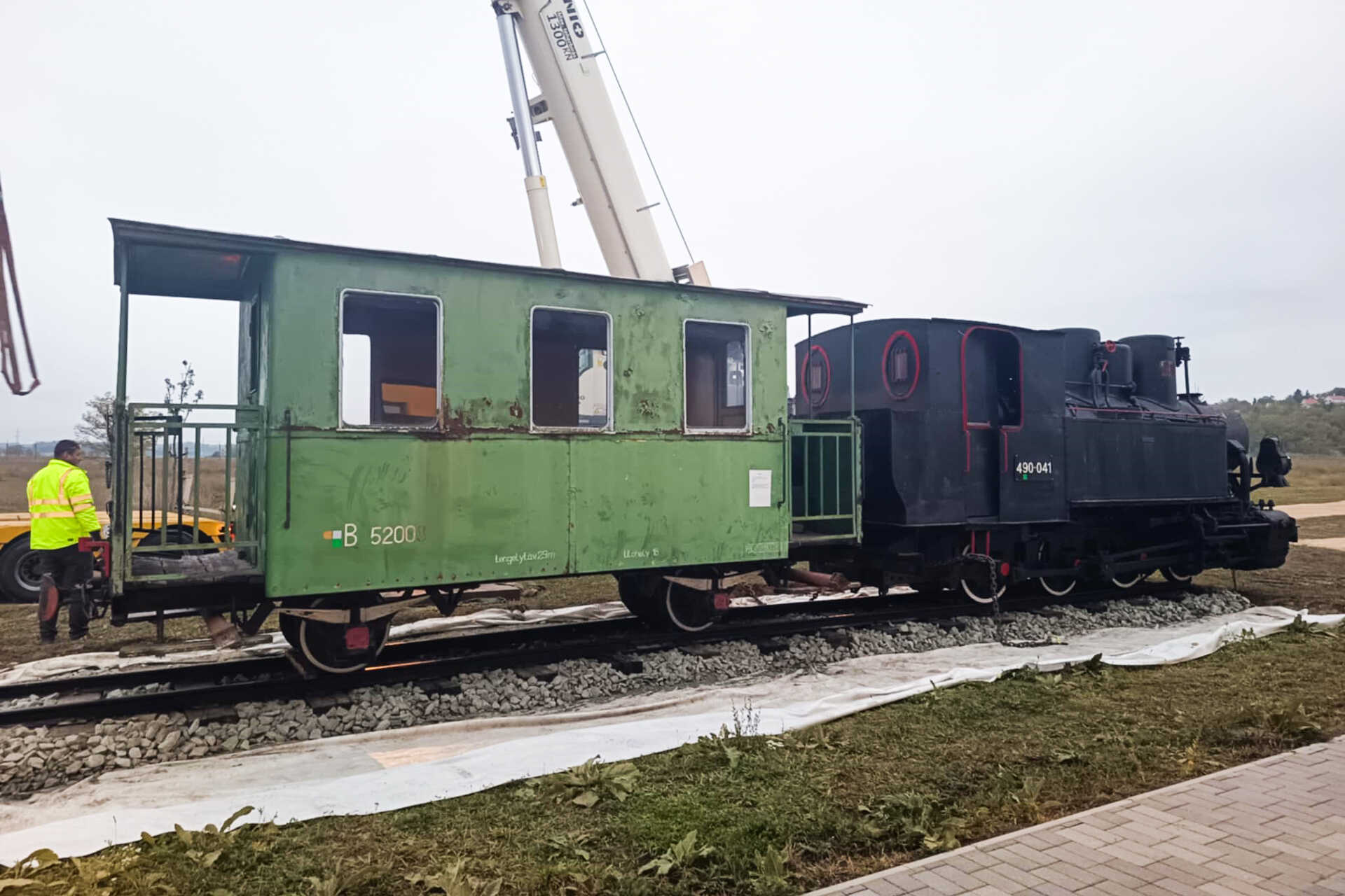 szombathelyi gőzmozdony a Vasparipa Játszóparkban