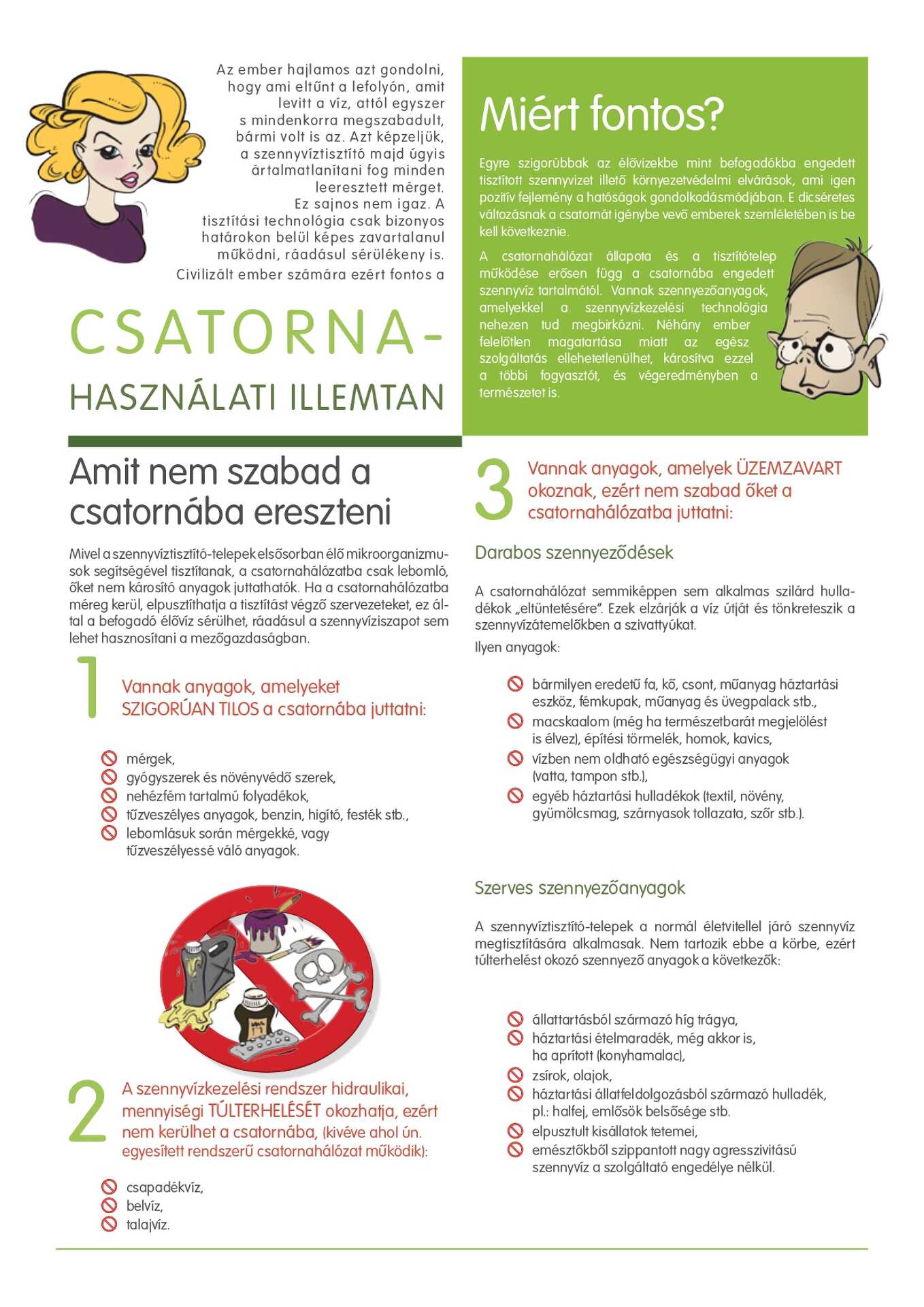 Vasivíz csatornahaszbálati illemtan