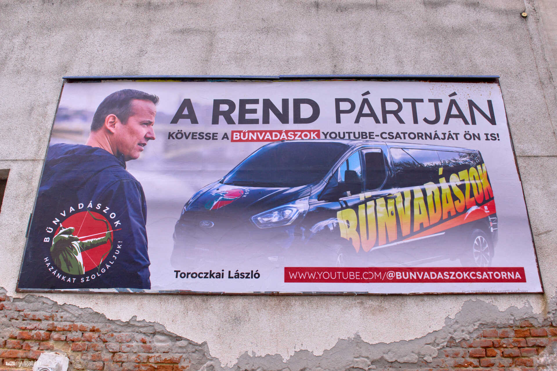 Bűnvadászok plakát Szombathelyen