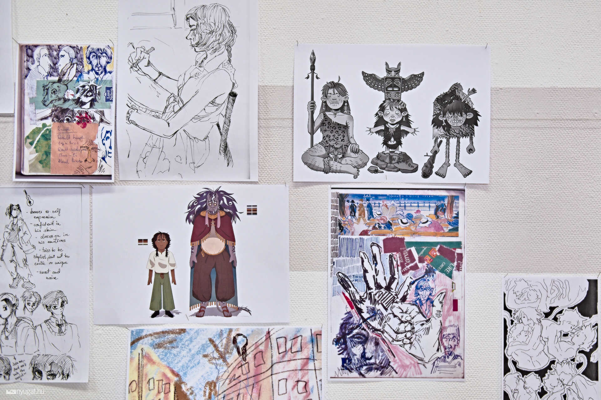 SketchBook kiállítás a művészetiben