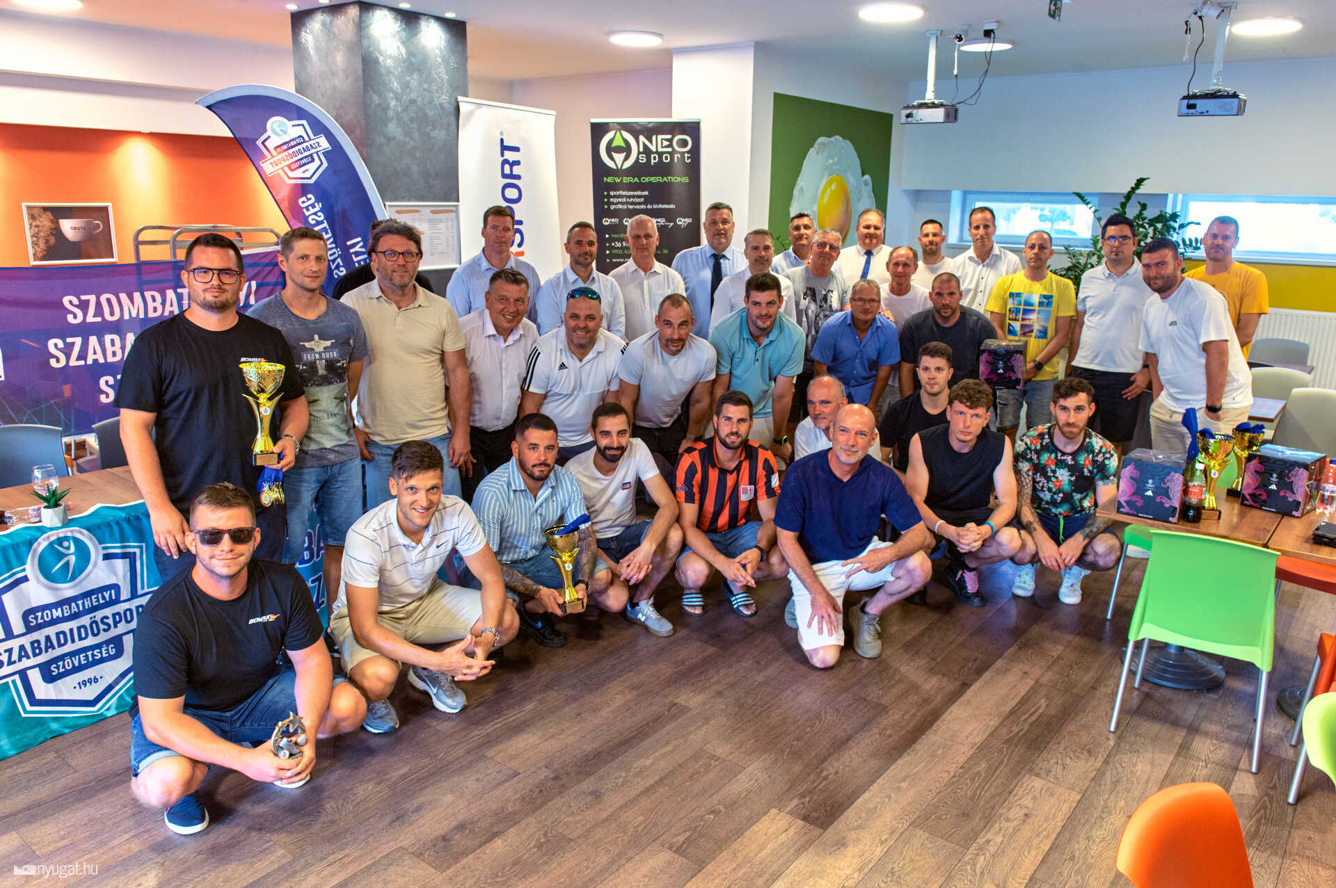 Kispályás futball díjátadó