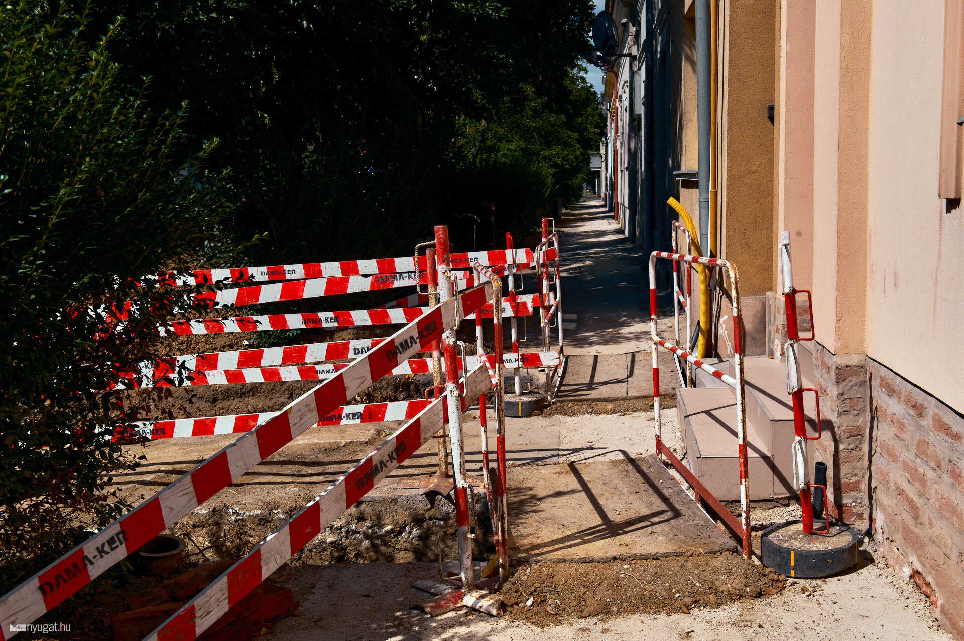 Semmelweis utca távközlési kábel