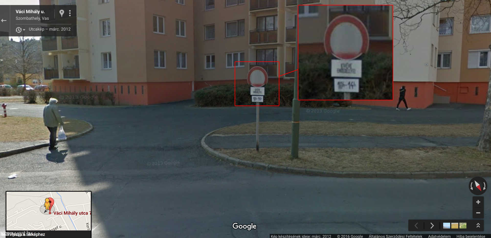 Váci 7-9. a Google Street View képén