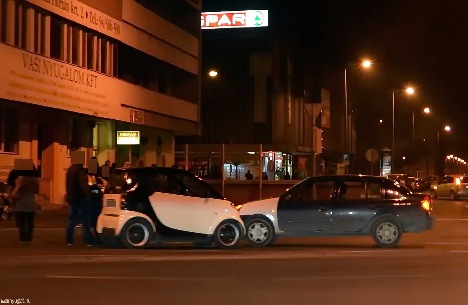 A két sofőr nem tudott megegyezni, rendőrt hívtak