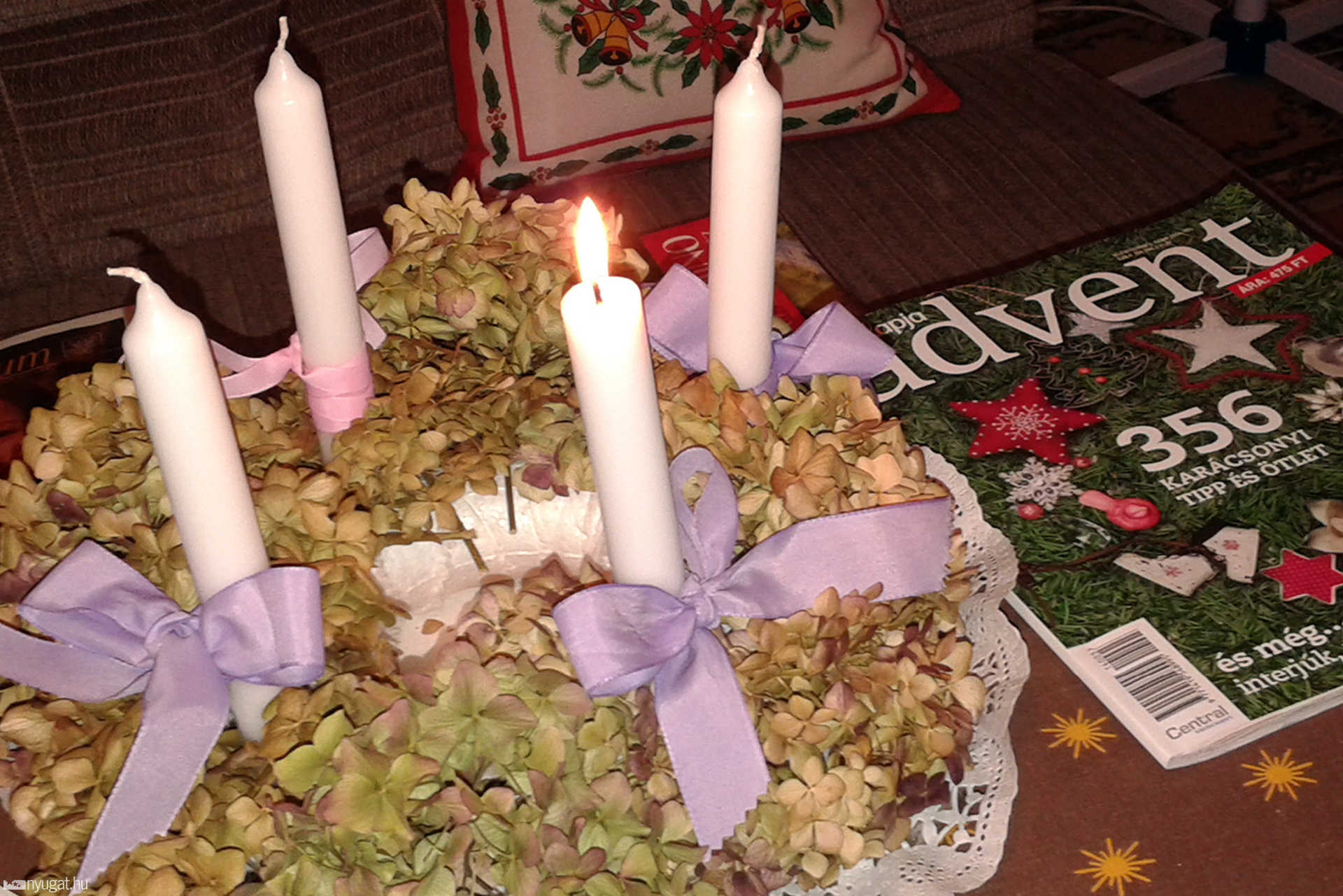 Kurucz Katalin adventi koszorúja