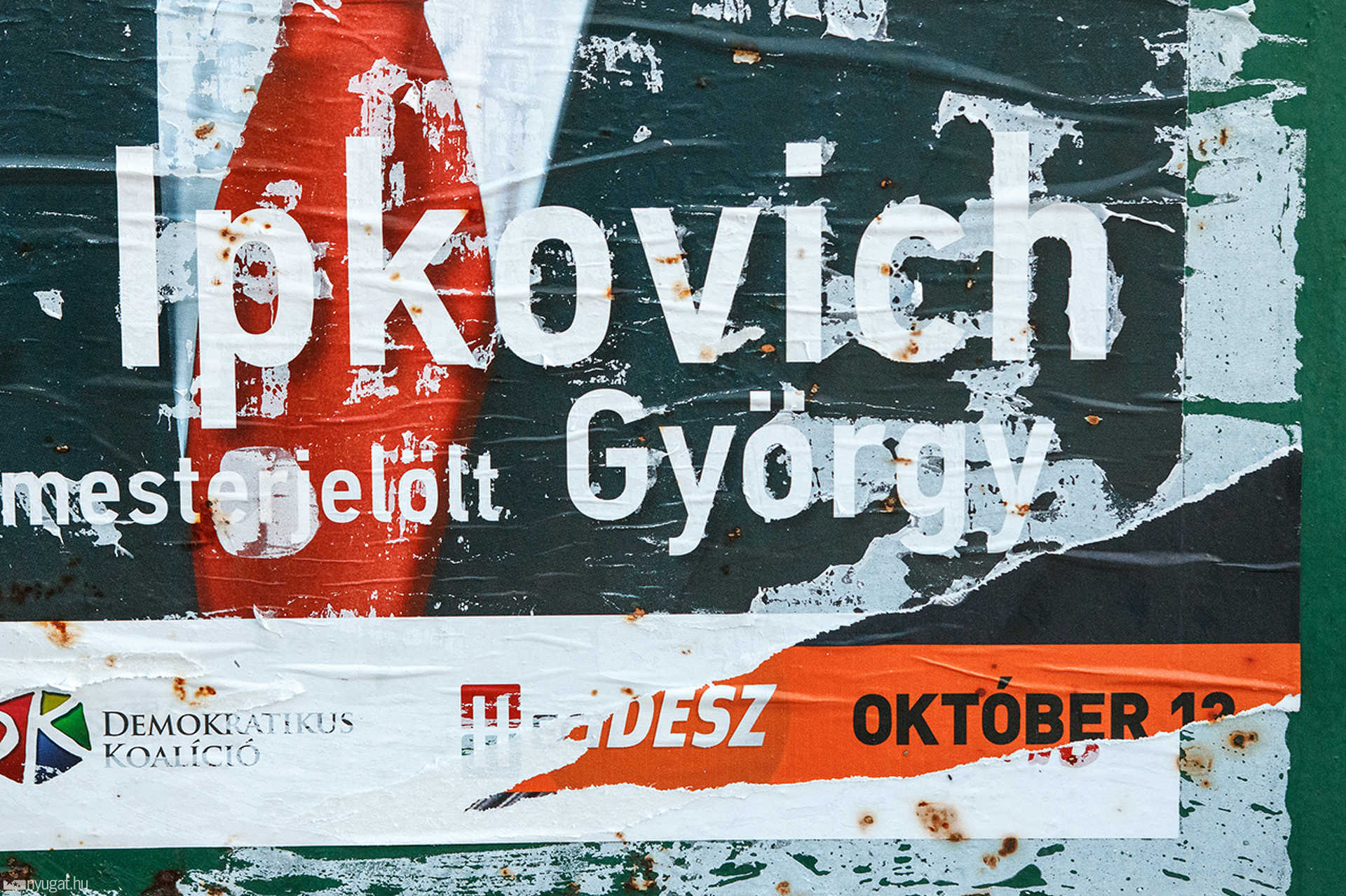 Választási plakátok a kampány után