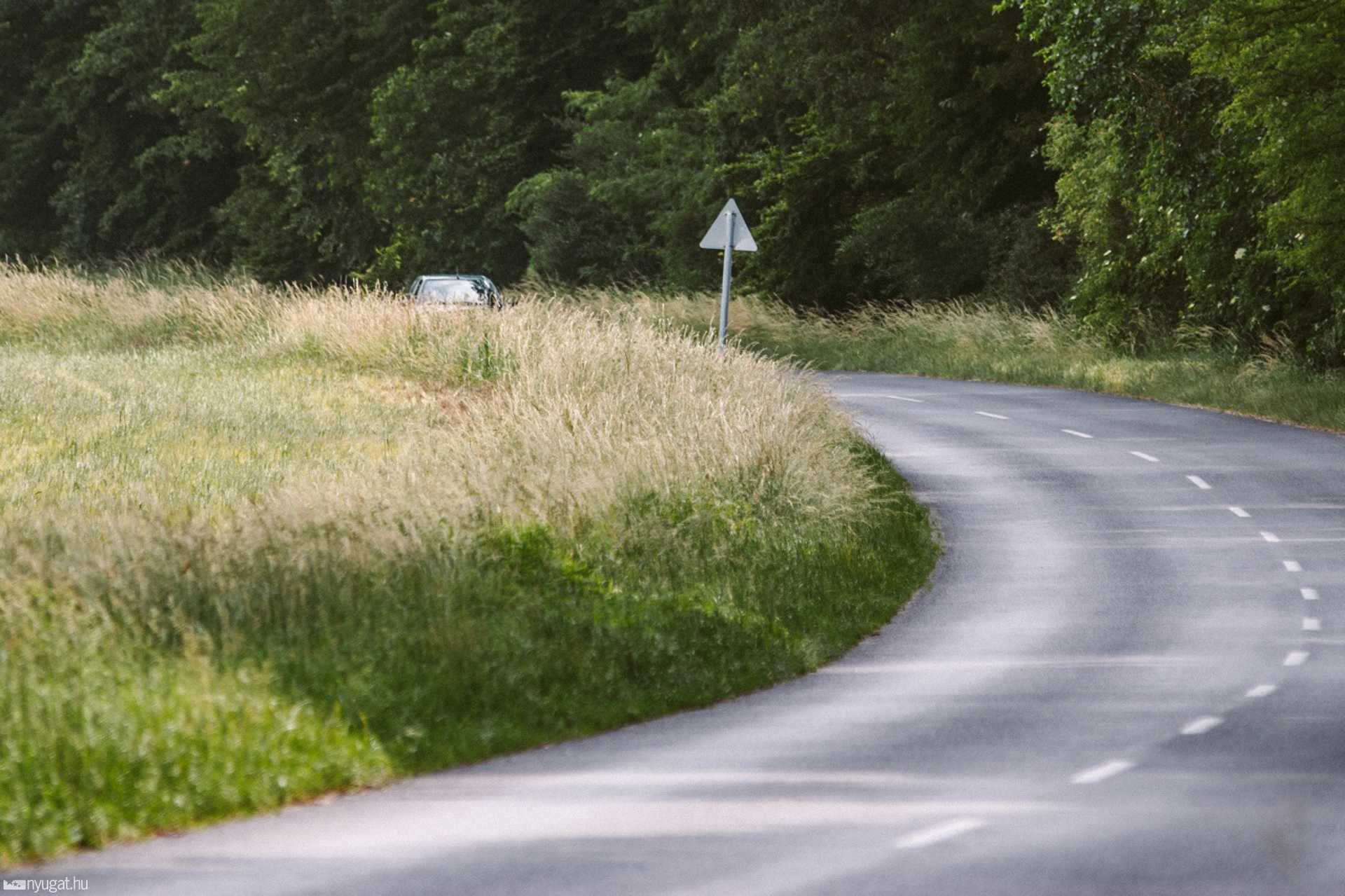 Gazos az út széle Újperint és Ják között