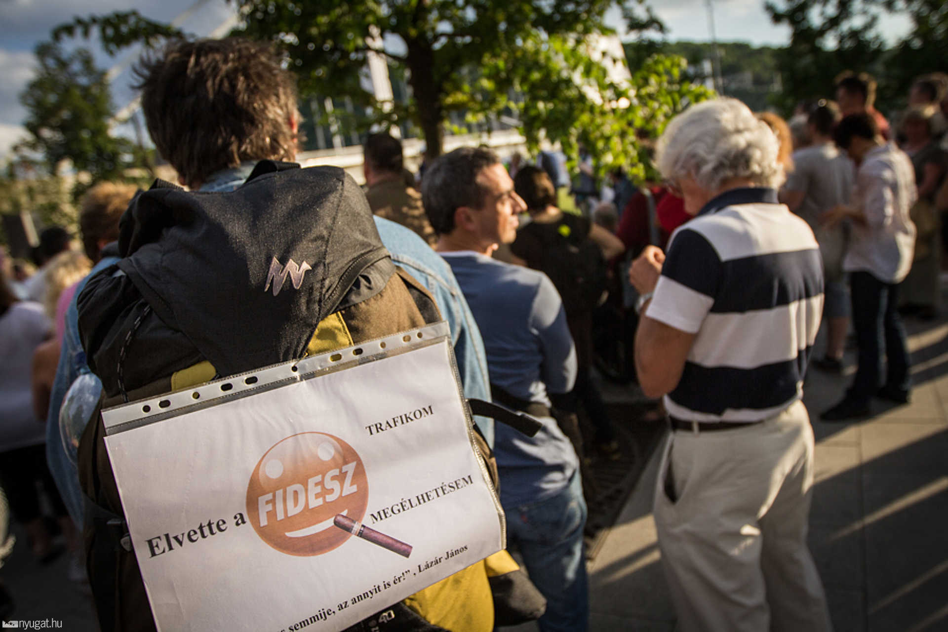 Trafikkárosultak tüntetése Budapesten
