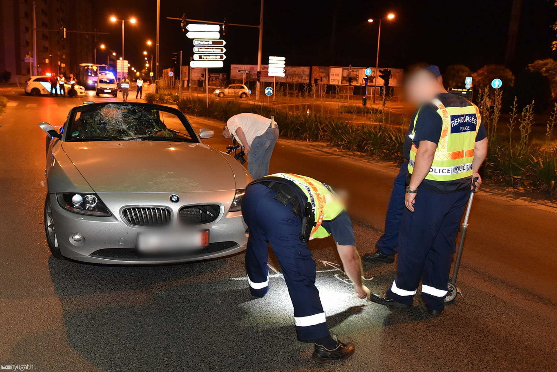 Görkorcsolyás fiatalt gázolt el egy BMW Szombathelyen