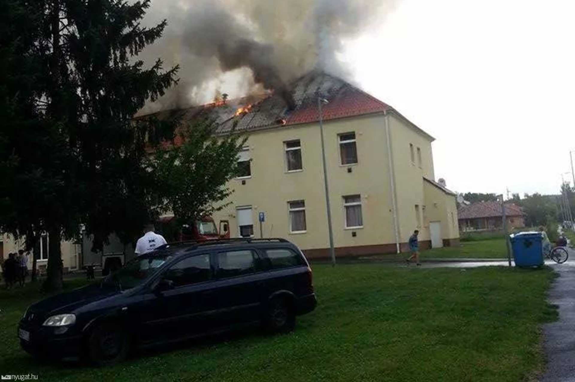 Így égett egy ház Kőszegen
