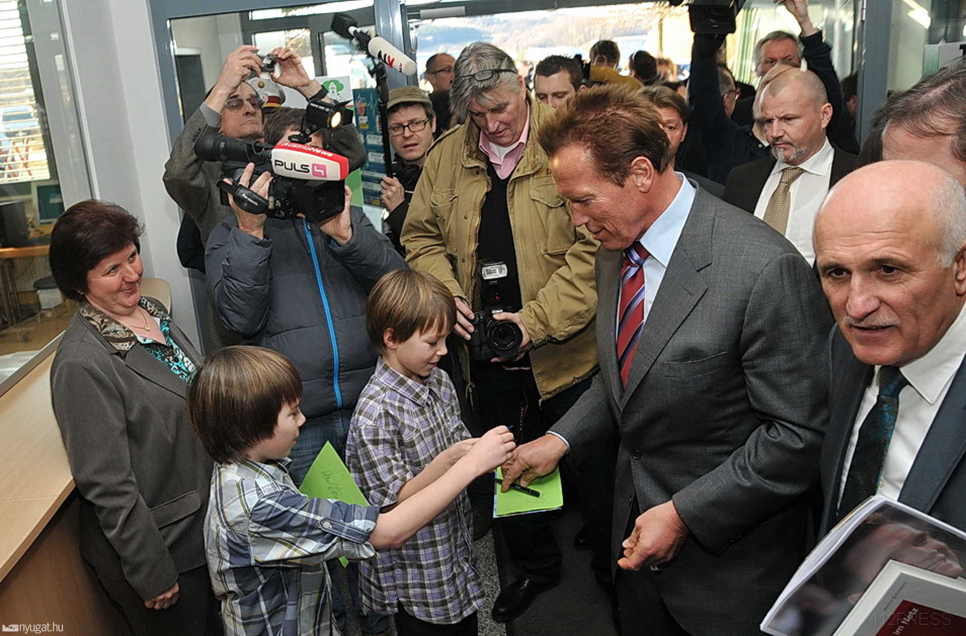 Arnold Schwarzenegger Güssingben - Megújuló energiákat népszerűsít az ex-Terminátor