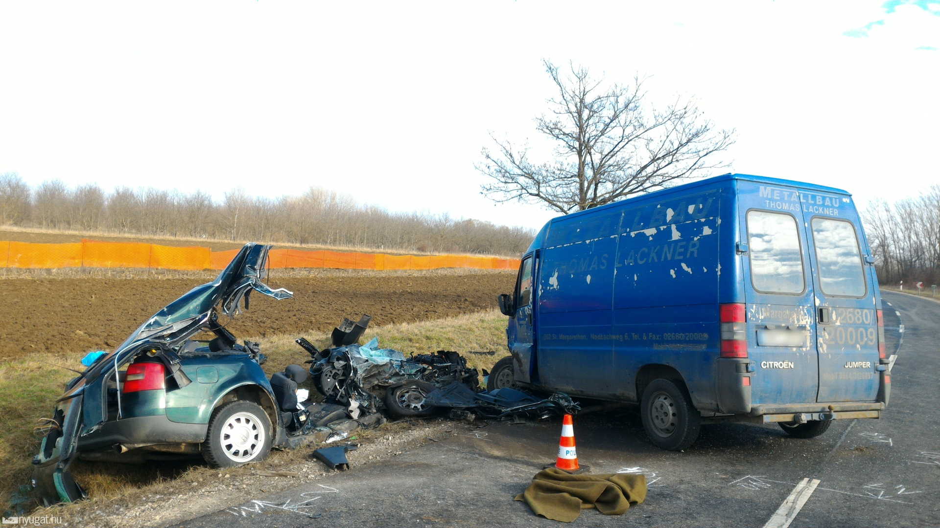 Halálos baleset Nagysimonyi és Tokorcs között