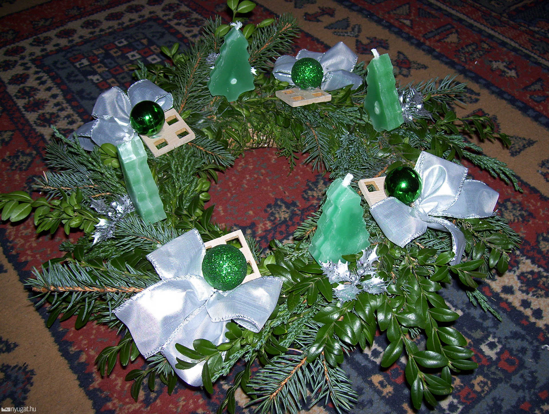 Őri Evelin adventi koszorúja