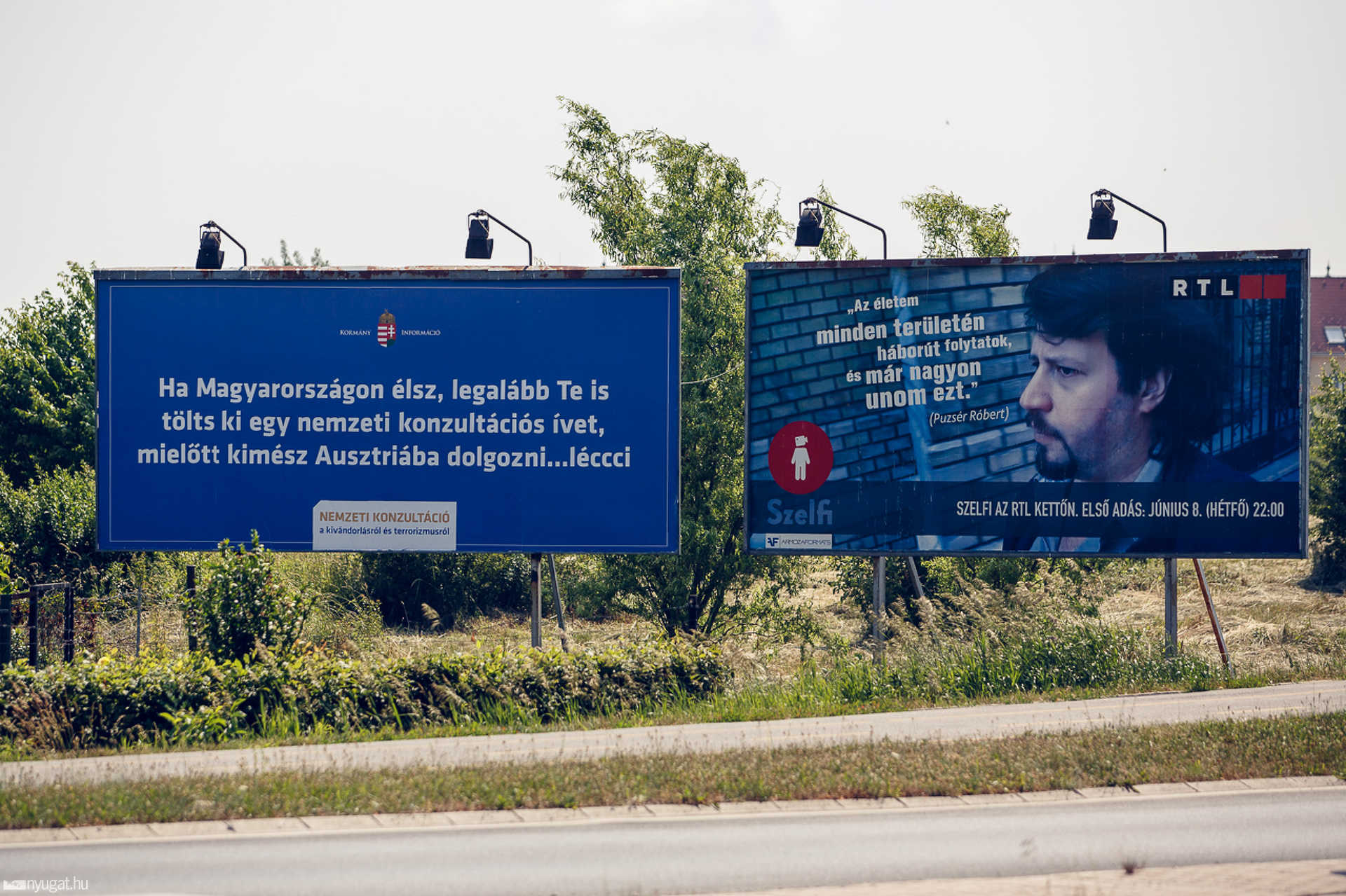 Ellenplakátok Oladon