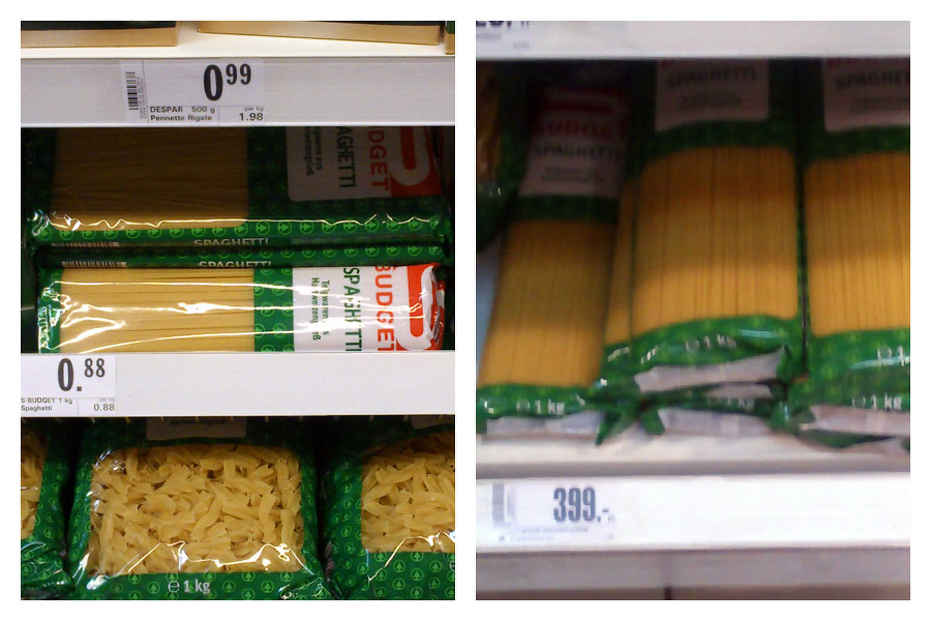 Spar árak - Ausztria és Magyarország